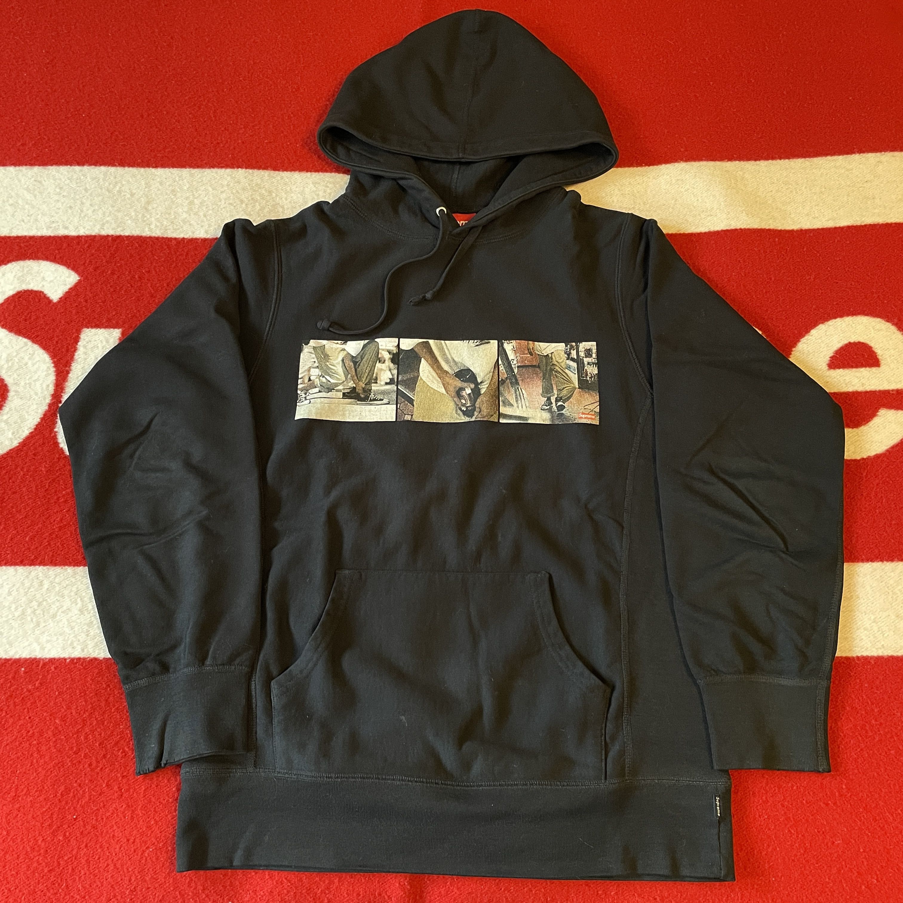 Circulaire Supreme Kids 40Oz Hoodie Hooded Sweatshirt Sweater Black Size Medium