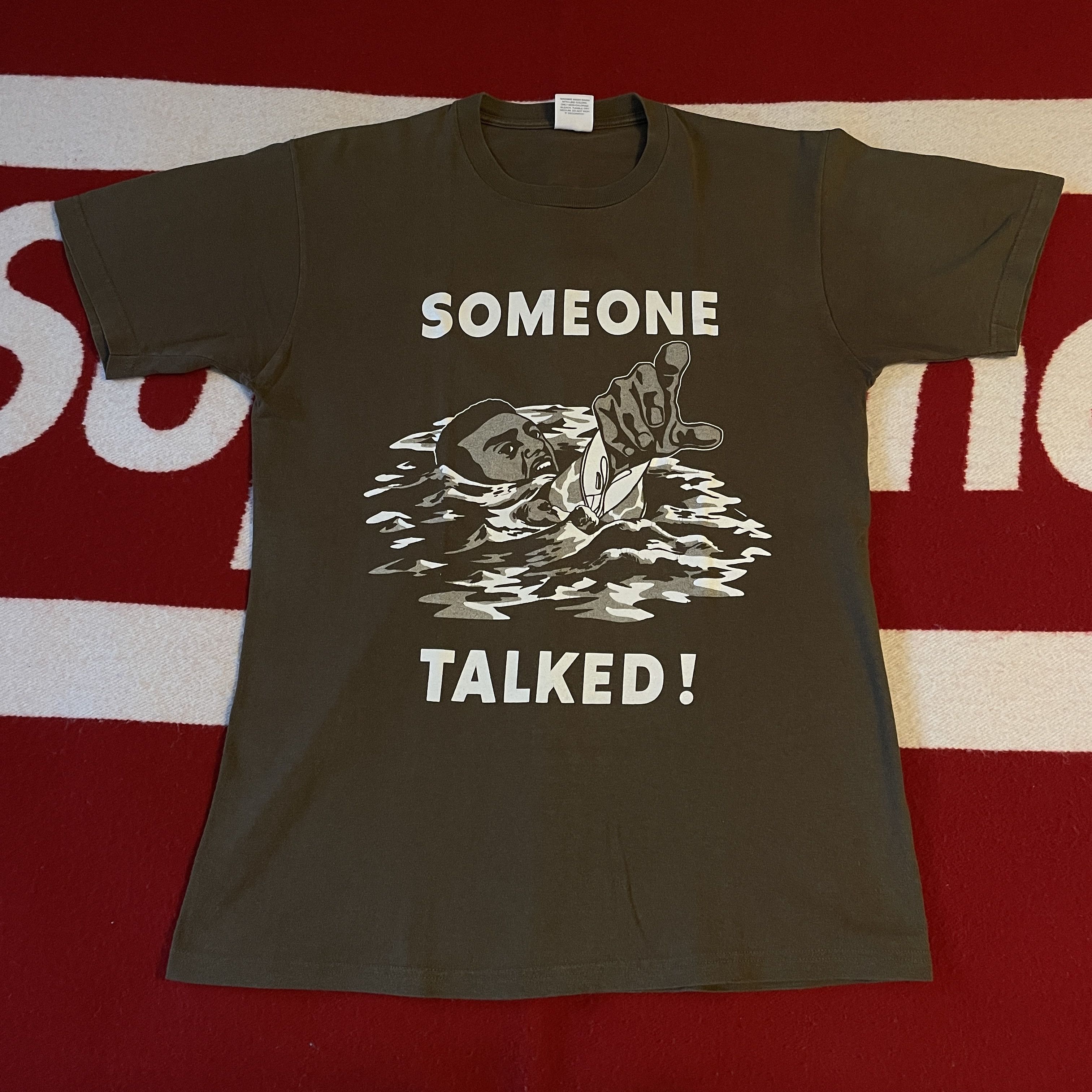 Supreme Supreme - Someone Talked! Tee Shirt 2005 OLIVE MEDIUM | Grailed