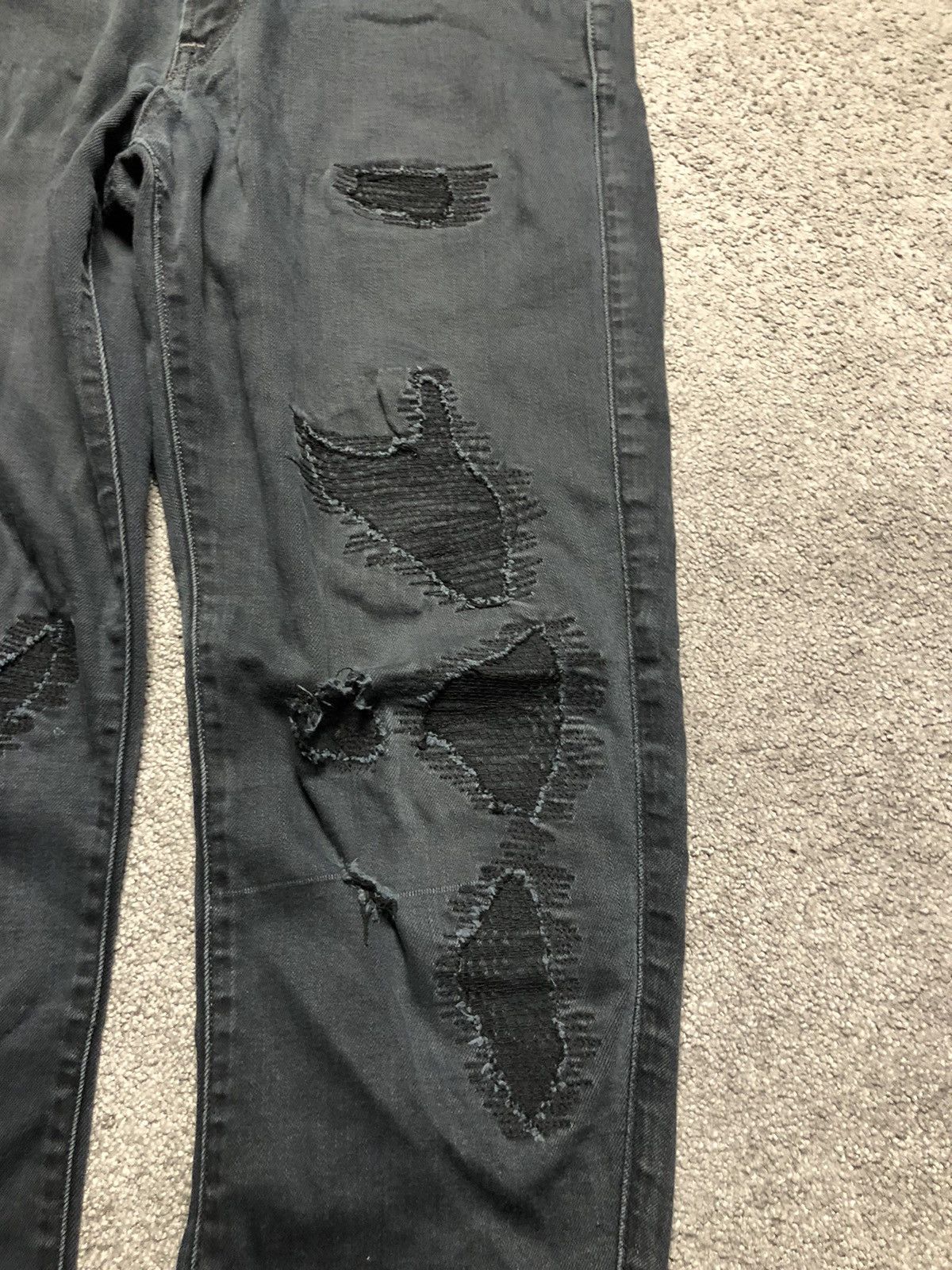G-Star G star raw skinny distressed ripped type c denim jeans Size 31" - 4 Thumbnail