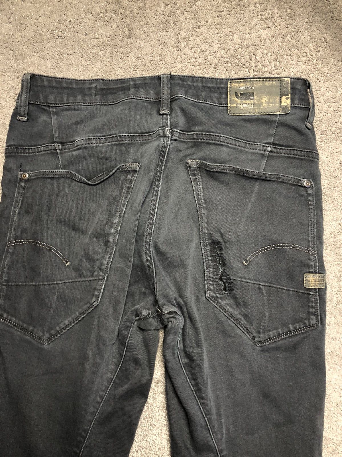 G-Star G star raw skinny distressed ripped type c denim jeans Size 31" - 11 Thumbnail