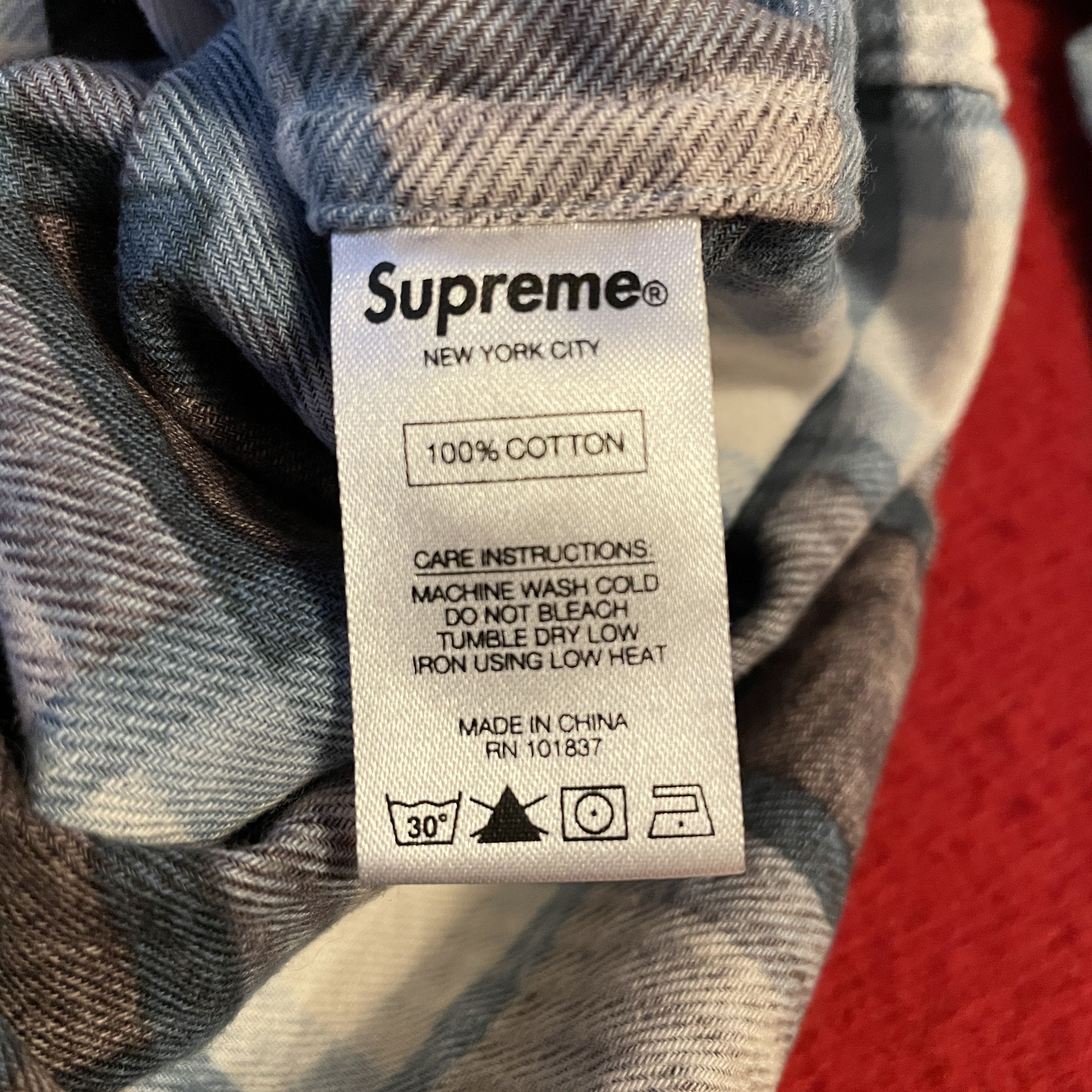 Supreme Supreme - Plaid Flannel Button Up Shirt 2016 Size US S / EU 44-46 / 1 - 7 Thumbnail