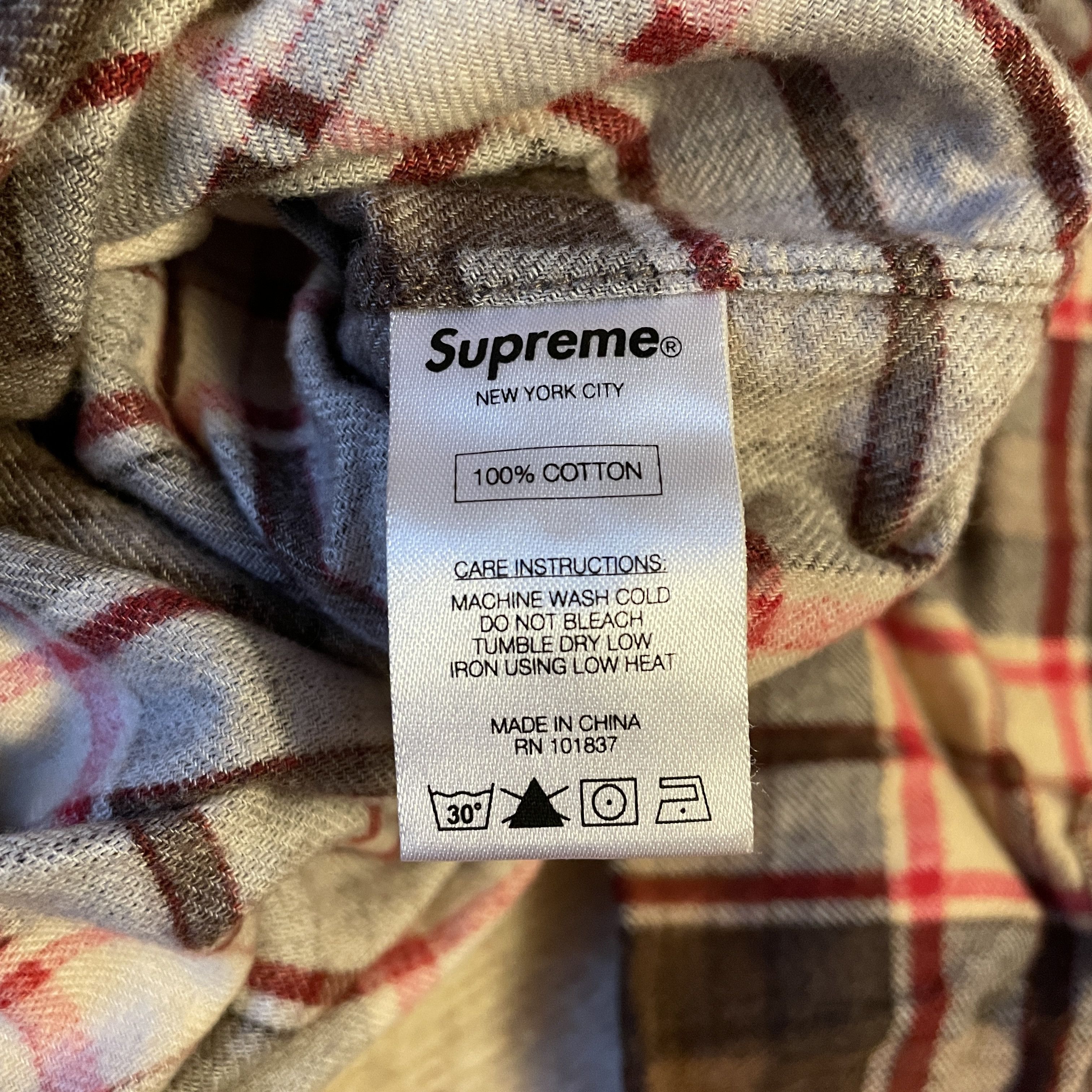 Supreme Supreme - Plaid Flannel Button Up Shirt 2014 Size US M / EU 48-50 / 2 - 5 Thumbnail