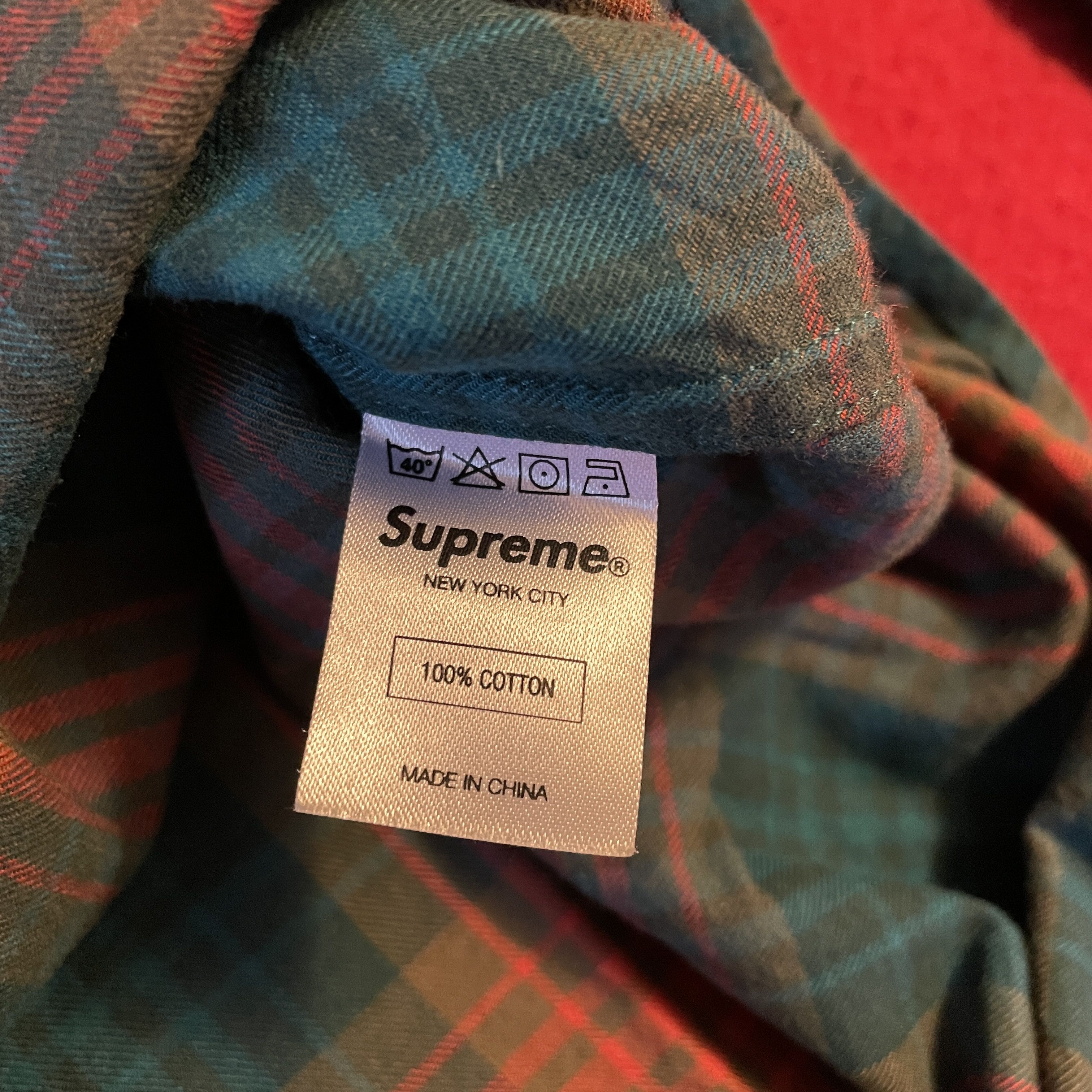 Supreme Supreme - Plaid Flannel Button Up Shirt 2010 Size US M / EU 48-50 / 2 - 5 Thumbnail