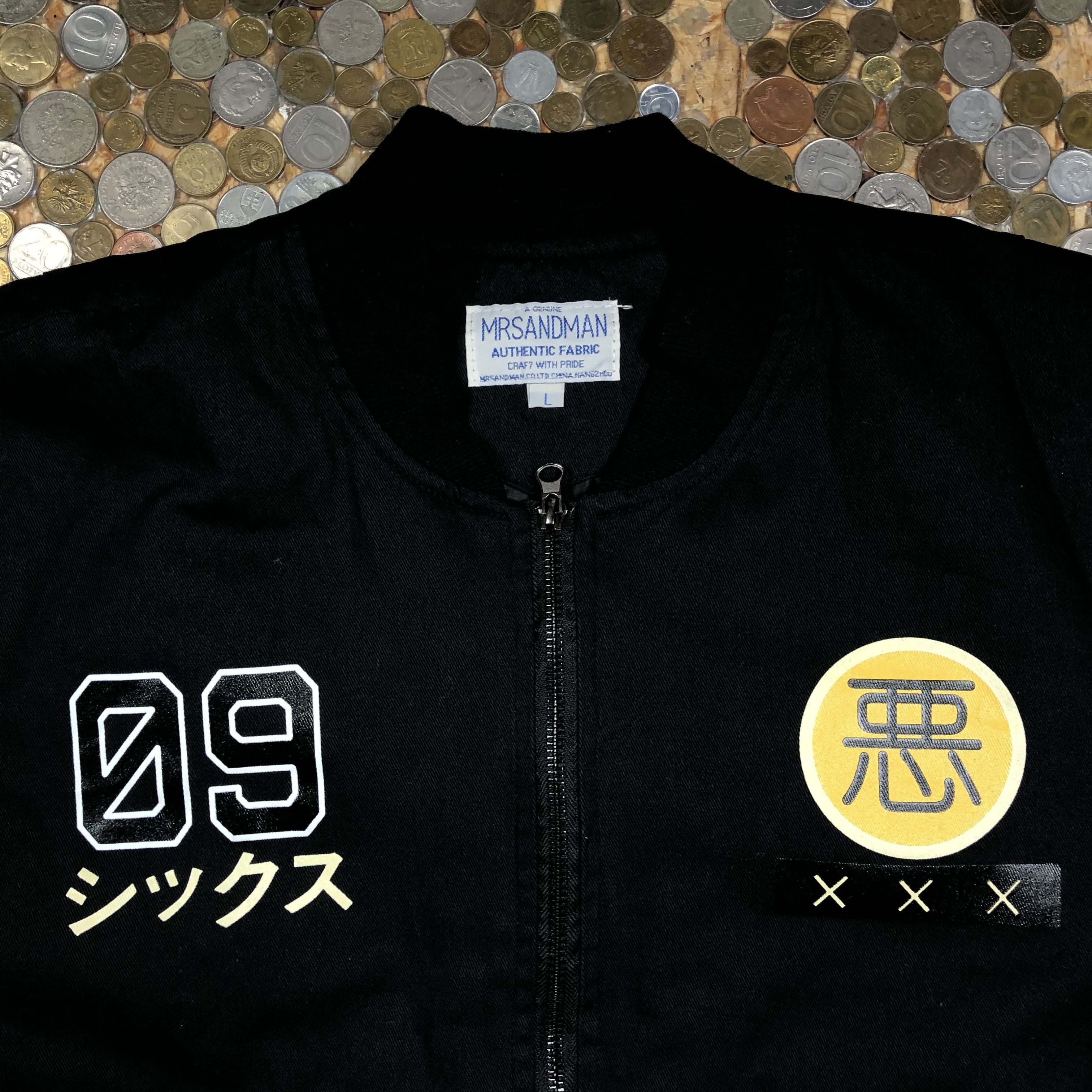 Vintage Mr.Sandman Bomber Jacket with oldshool pirnt Size US L / EU 52-54 / 3 - 3 Thumbnail