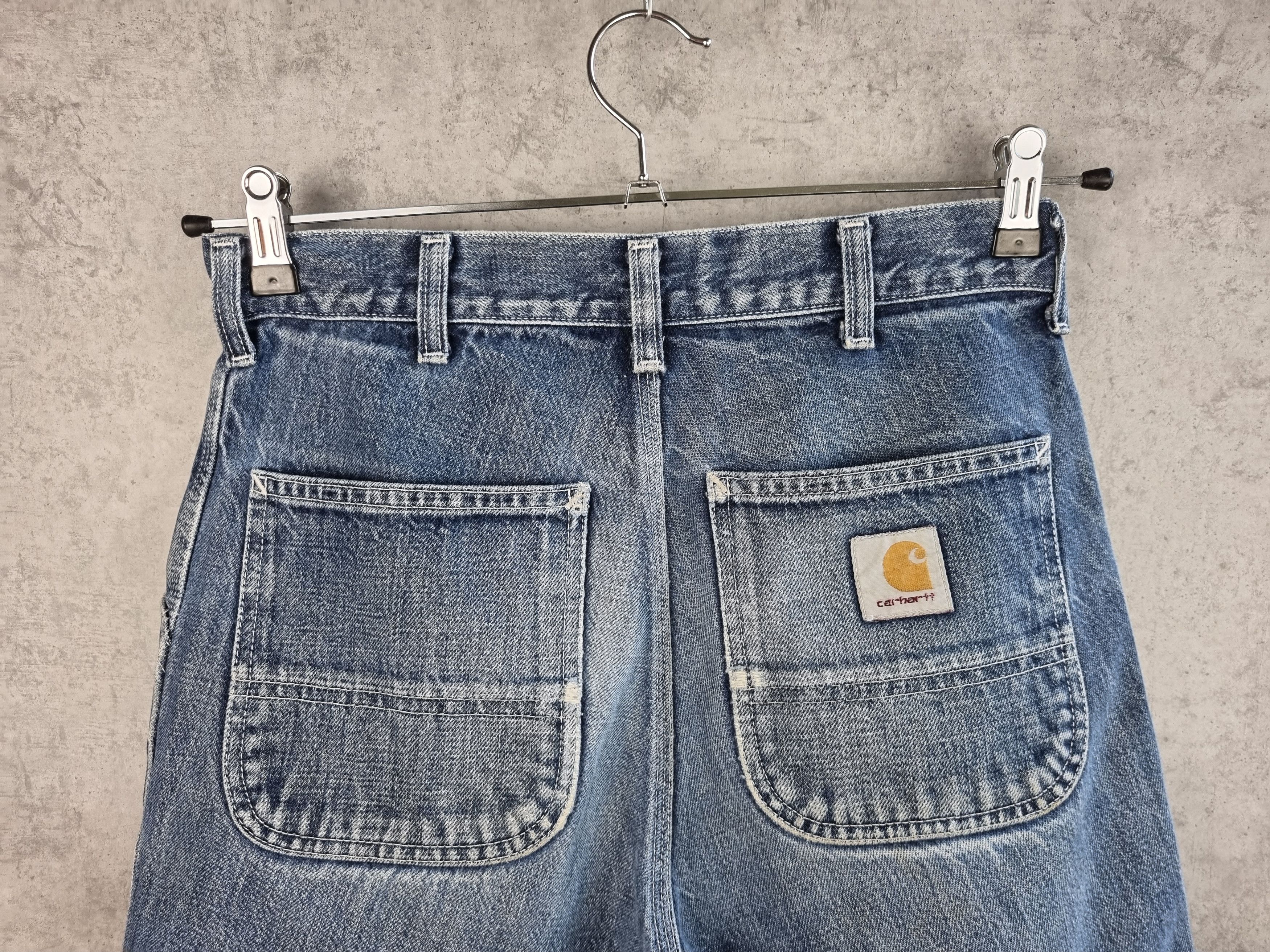 Carhartt × Carhartt Wip × Vintage Vintage CARHARTT Denim Shorts Cool Faded in time Size US 28 / EU 44 - 5 Thumbnail