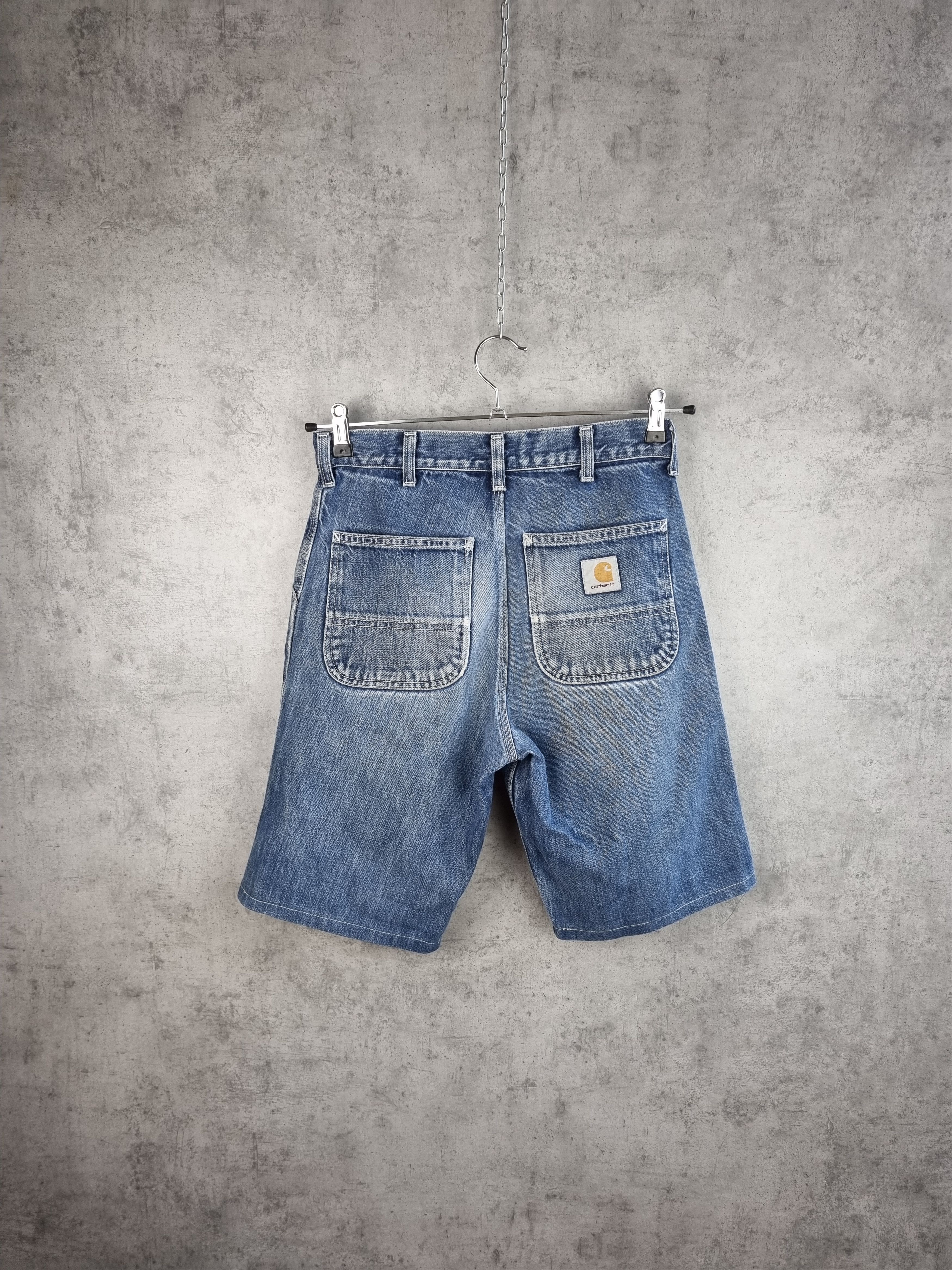 Carhartt × Carhartt Wip × Vintage Vintage CARHARTT Denim Shorts Cool Faded in time Size US 28 / EU 44 - 4 Thumbnail