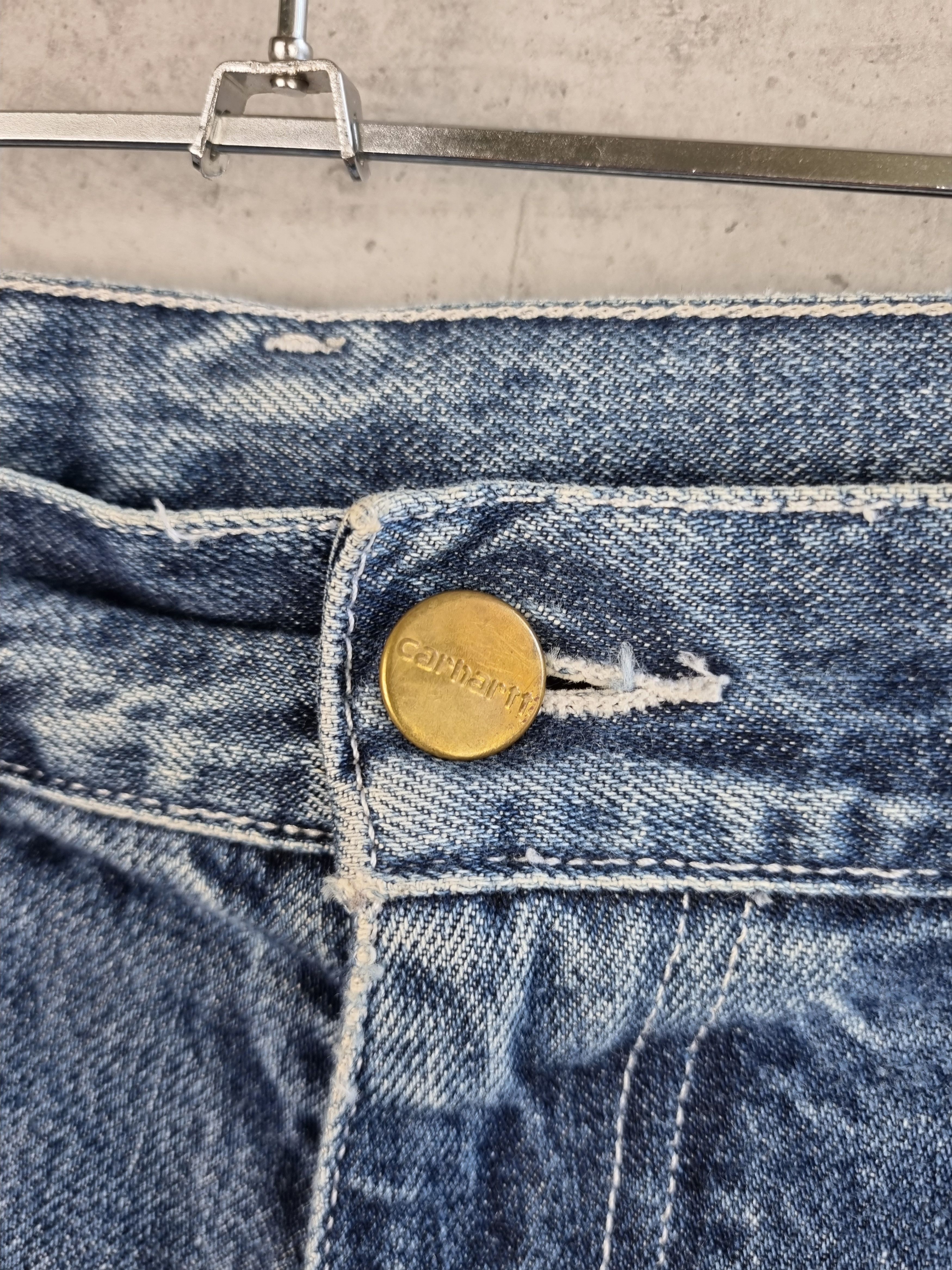 Carhartt × Carhartt Wip × Vintage Vintage CARHARTT Denim Shorts Cool Faded in time Size US 28 / EU 44 - 6 Thumbnail