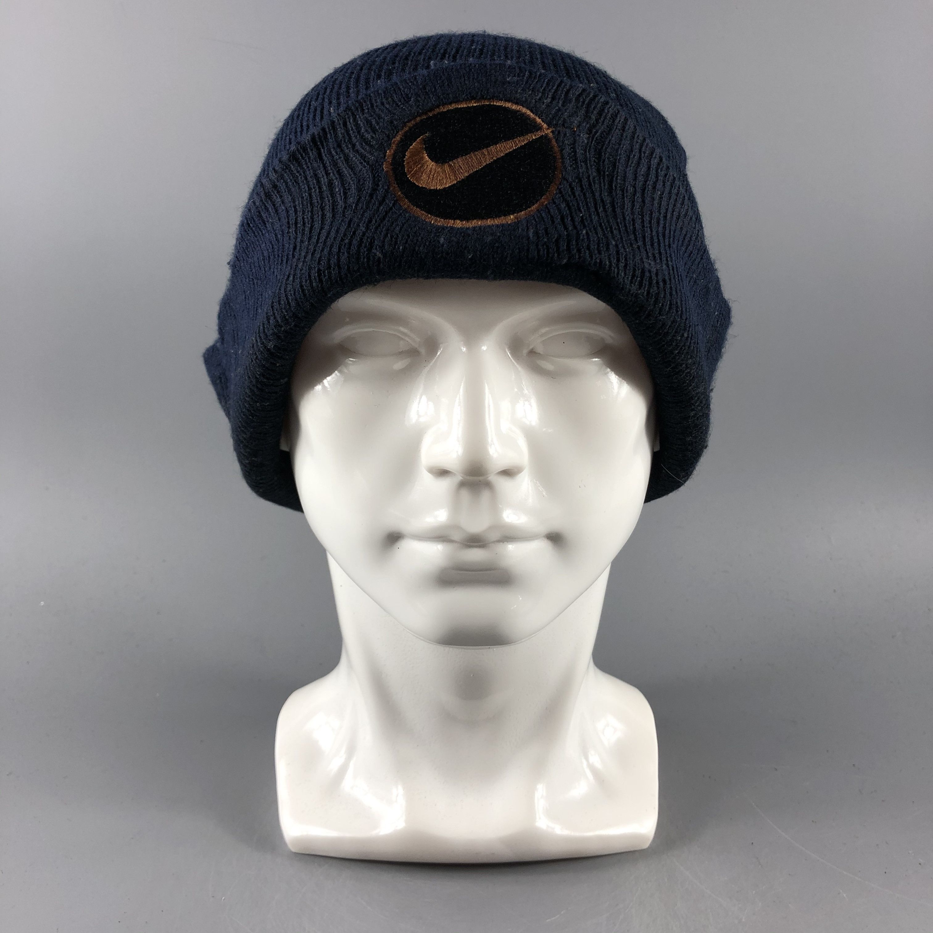 image of Nike Swoosh Hats Sportwear Beanie Knit Snow Cap B575, Men's