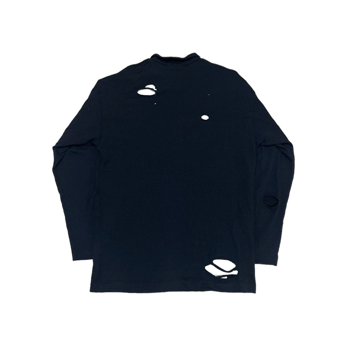 Comme des Garcons CdGH Turtleneck Distressed Wool Sweatshirt AD1996 Size US XL / EU 56 / 4 - 9 Thumbnail