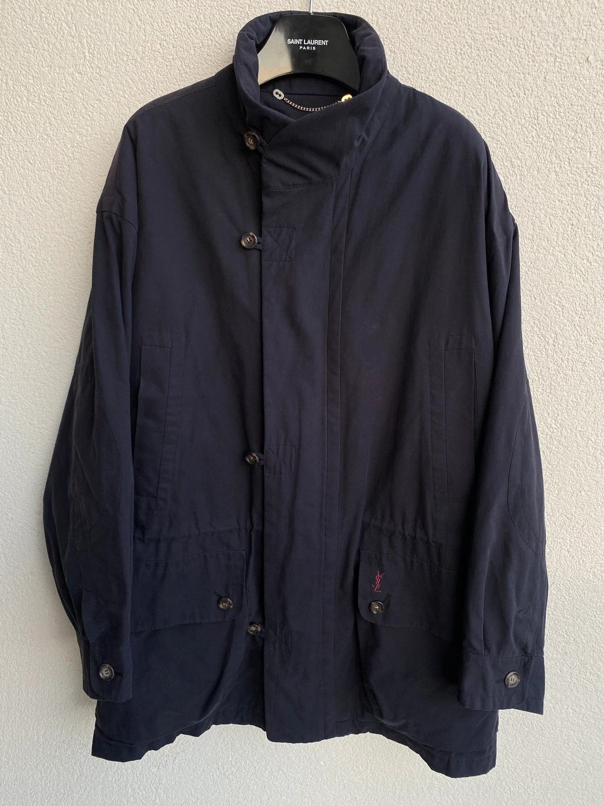 Yves Saint Laurent Warm 90s YSL Jacket Vintage Parka Zip Up Coat Classic Size US L / EU 52-54 / 3 - 7 Thumbnail