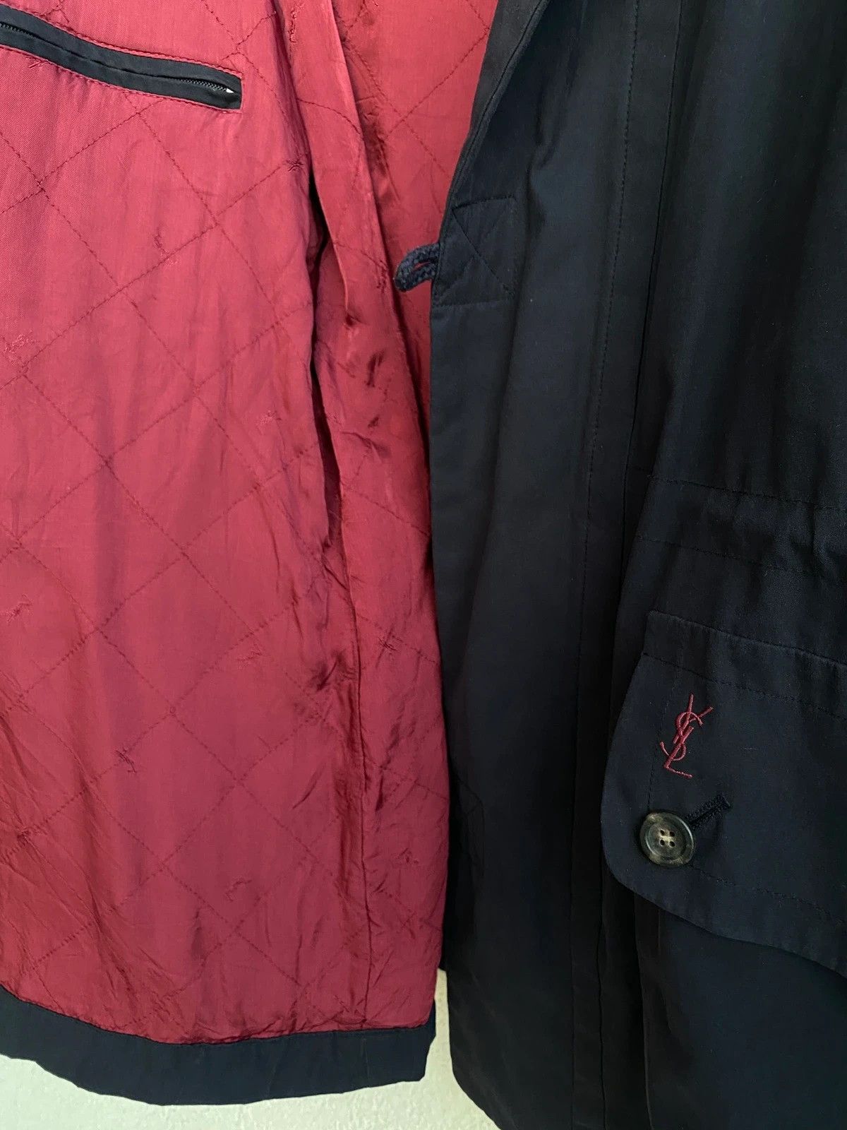 Yves Saint Laurent Warm 90s YSL Jacket Vintage Parka Zip Up Coat Classic Size US L / EU 52-54 / 3 - 19 Thumbnail