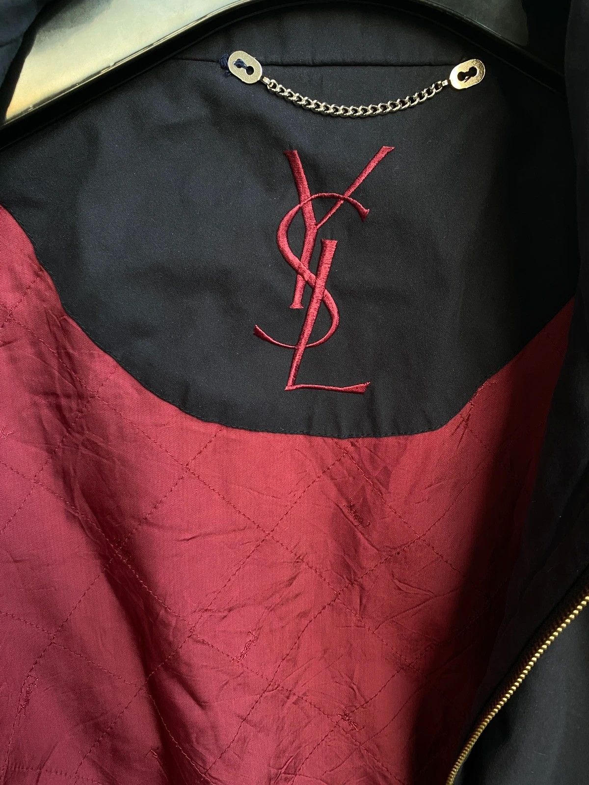 Yves Saint Laurent Warm 90s YSL Jacket Vintage Parka Zip Up Coat Classic Size US L / EU 52-54 / 3 - 4 Thumbnail