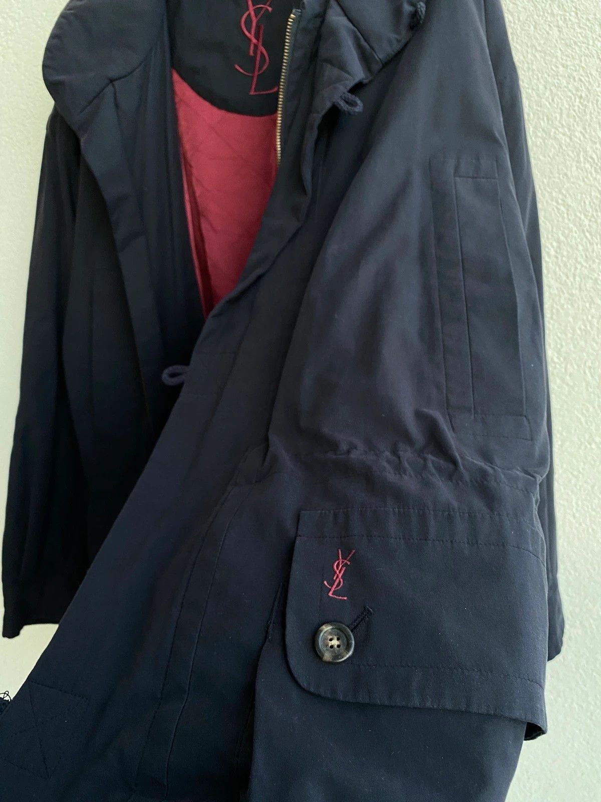 Yves Saint Laurent Warm 90s YSL Jacket Vintage Parka Zip Up Coat Classic Size US L / EU 52-54 / 3 - 18 Thumbnail