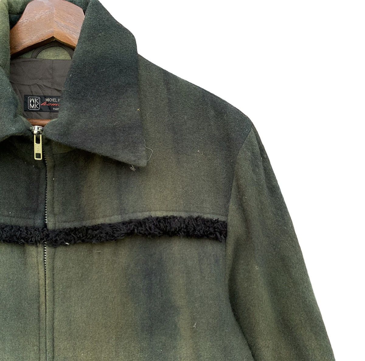 Michel Klein Michel Klein Homme Paris Acid Wash Wool Zipper Jacket Size US M / EU 48-50 / 2 - 7 Thumbnail
