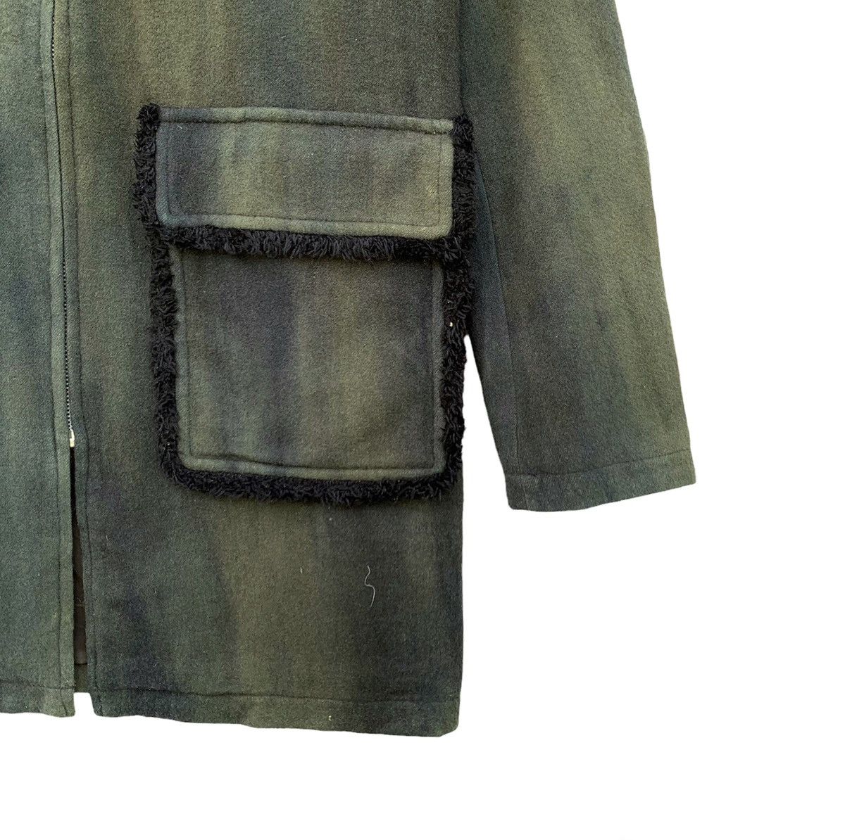Michel Klein Michel Klein Homme Paris Acid Wash Wool Zipper Jacket Size US M / EU 48-50 / 2 - 8 Thumbnail