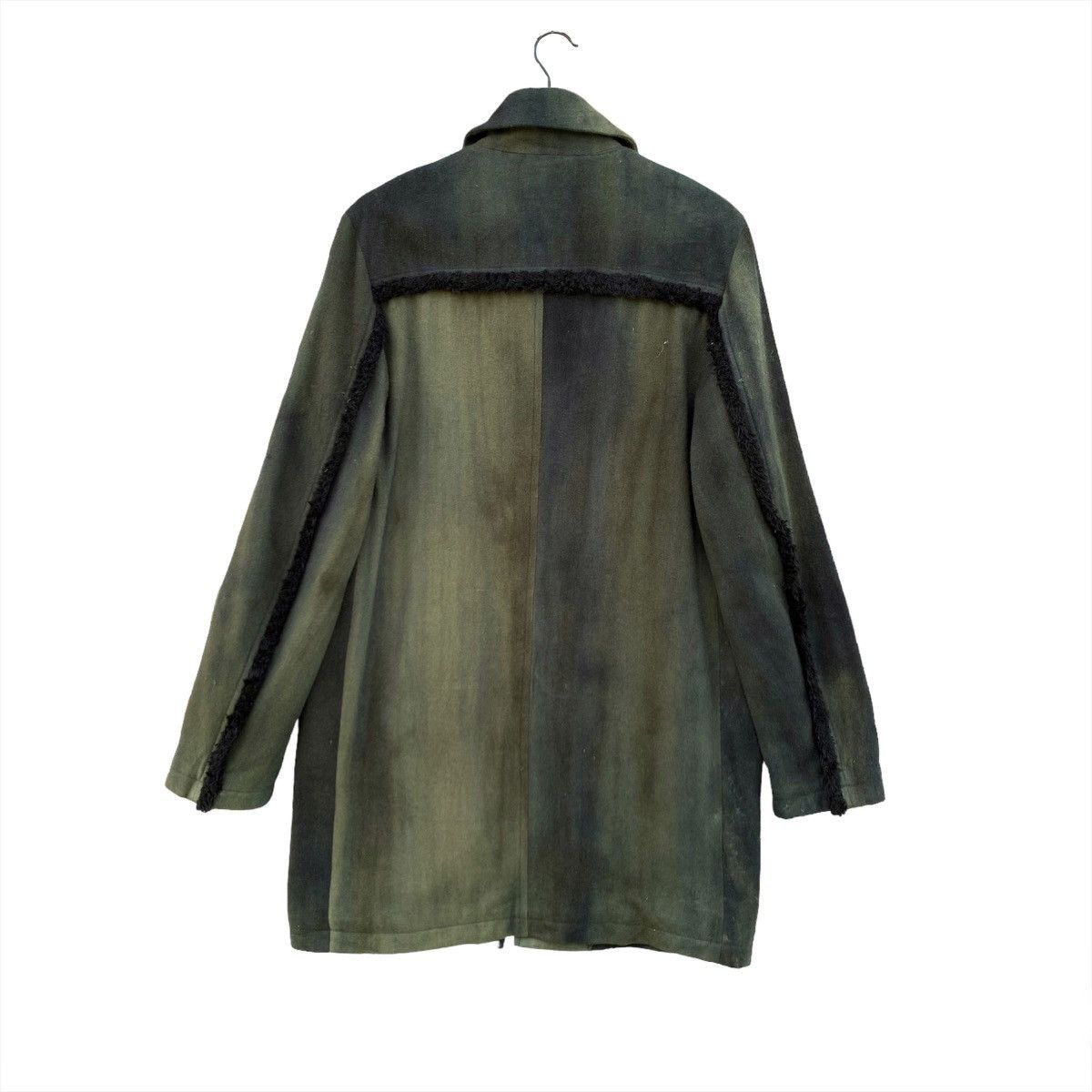 Michel Klein Michel Klein Homme Paris Acid Wash Wool Zipper Jacket Size US M / EU 48-50 / 2 - 2 Thumbnail