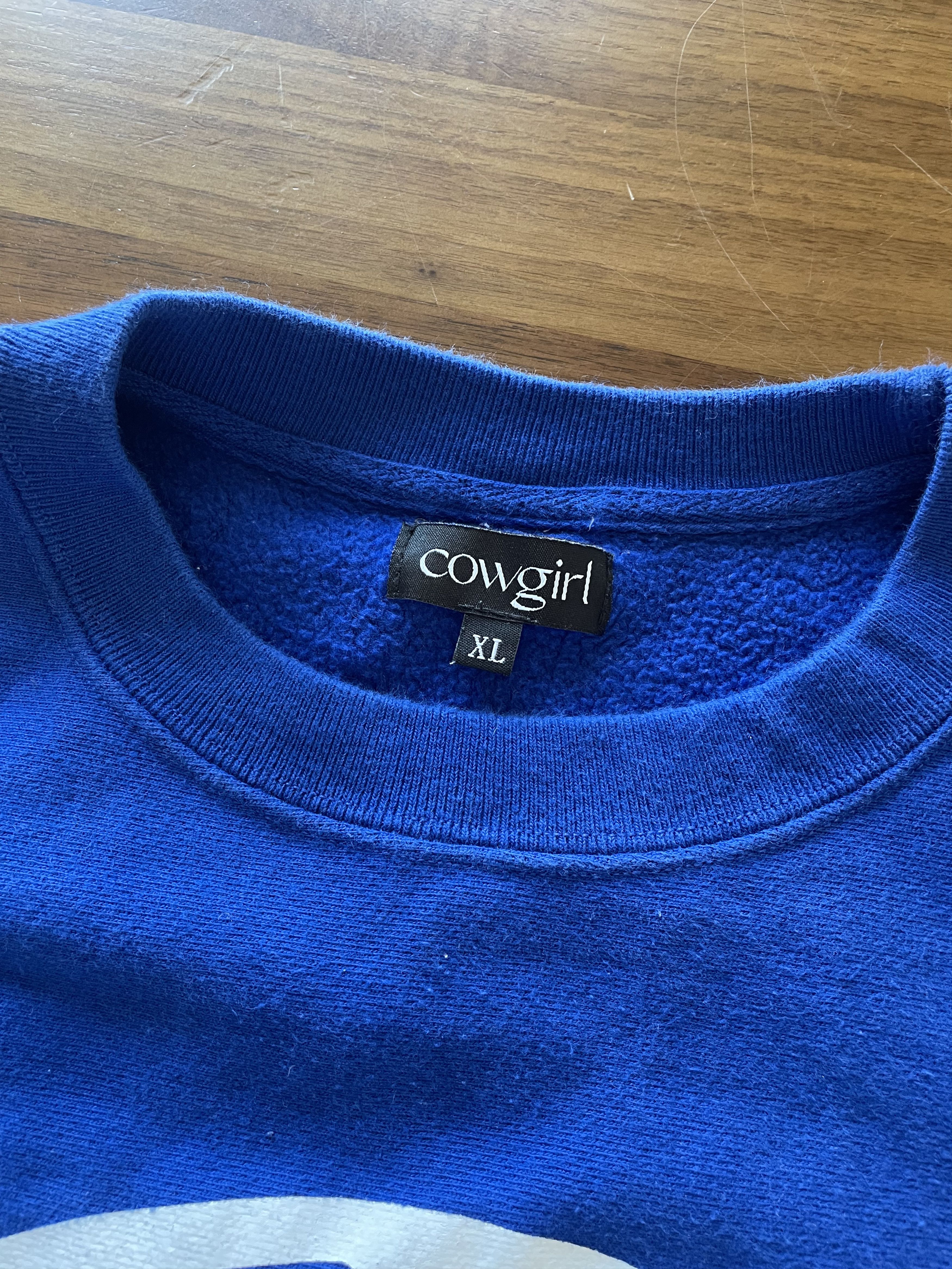 Champion RARE Cowgirl Blue 1962 Peace Symbol Sweatshirt Size US XL / EU 56 / 4 - 2 Thumbnail