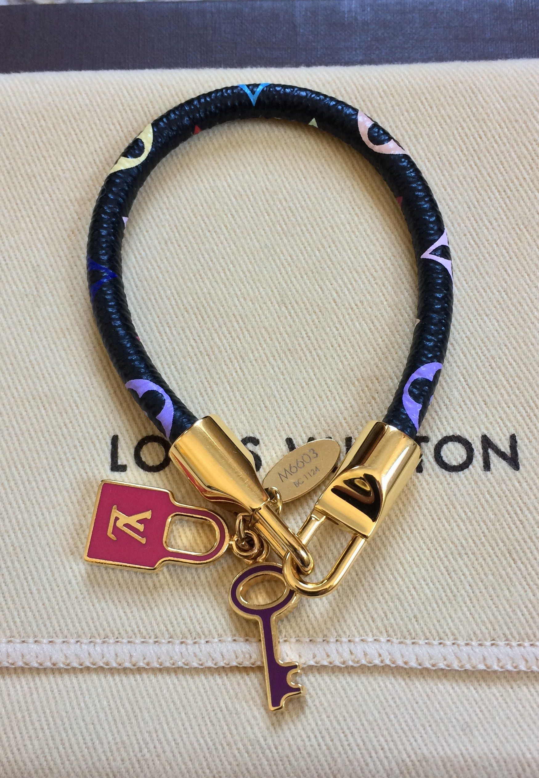 Louis Vuitton × Takashi Murakami S/S 2003 Louis Vuitton x Murakami Monogram Luck It Bracelet Size ONE SIZE - 1 Thumbnail