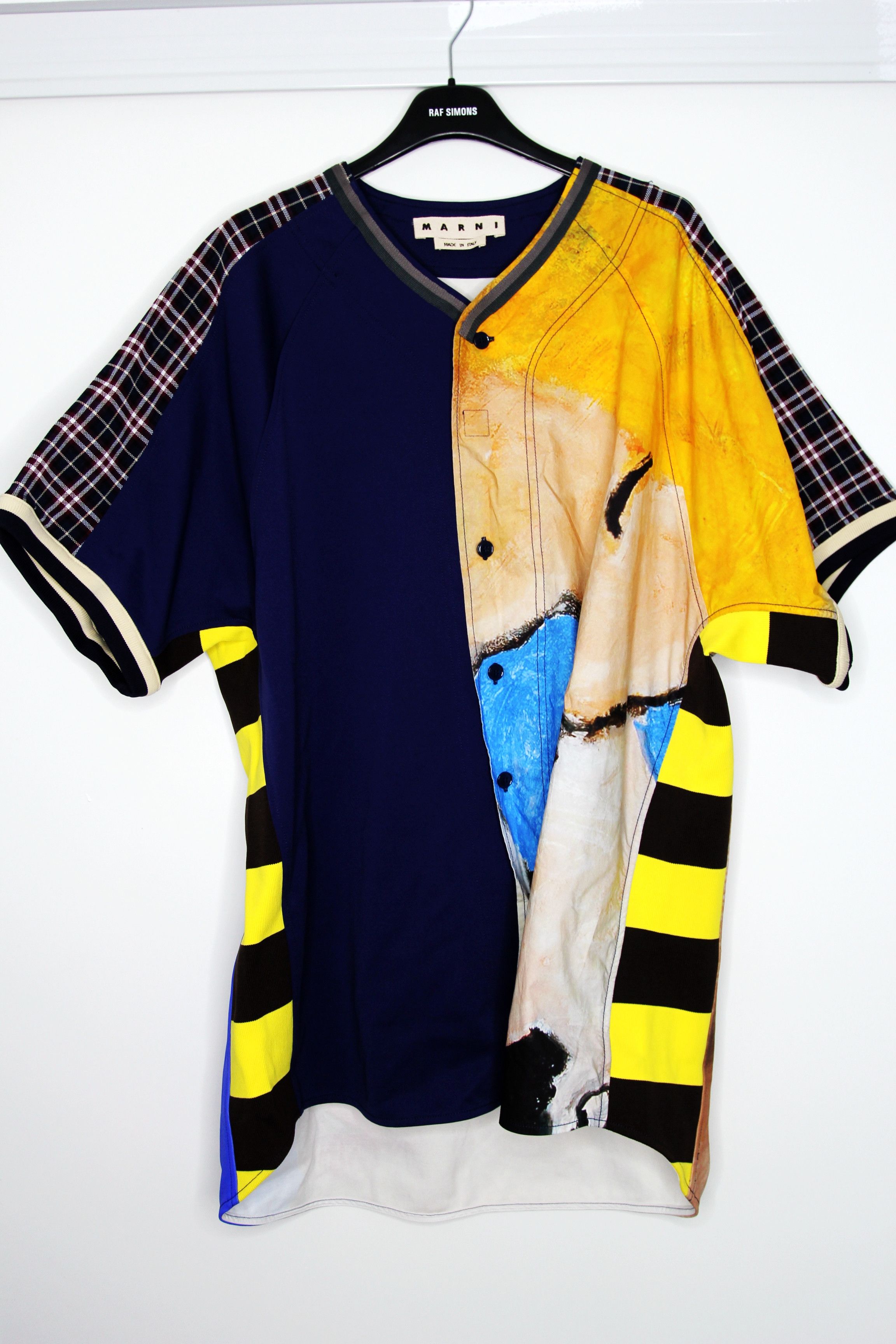 Marni SS19 MARNI OVERSIZED PRINTED COLLAGE SHIRT 48 Size US M / EU 48-50 / 2 - 2 Thumbnail
