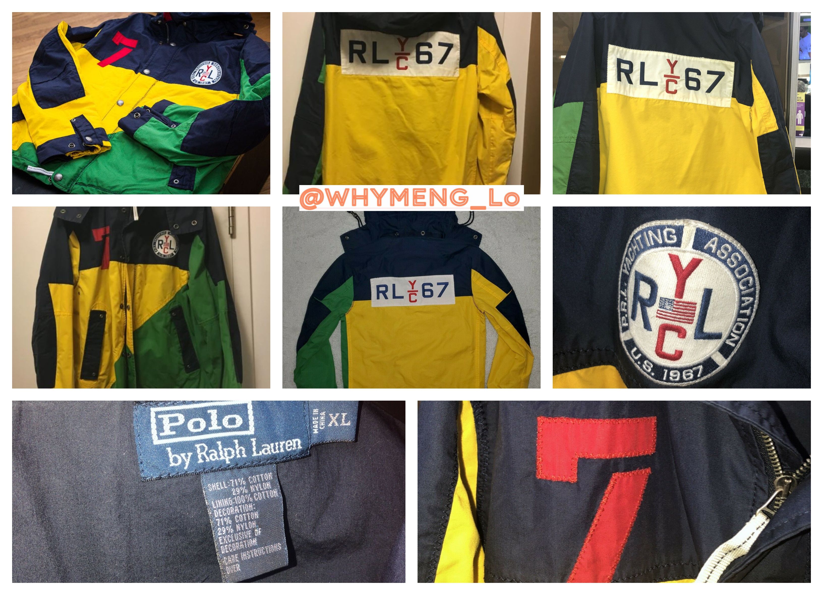 Polo Ralph Lauren Polo Ralph Lauren RLYC Color lock Yatch Jacket stadium XXL Size US XXL / EU 58 / 5 - 1 Thumbnail
