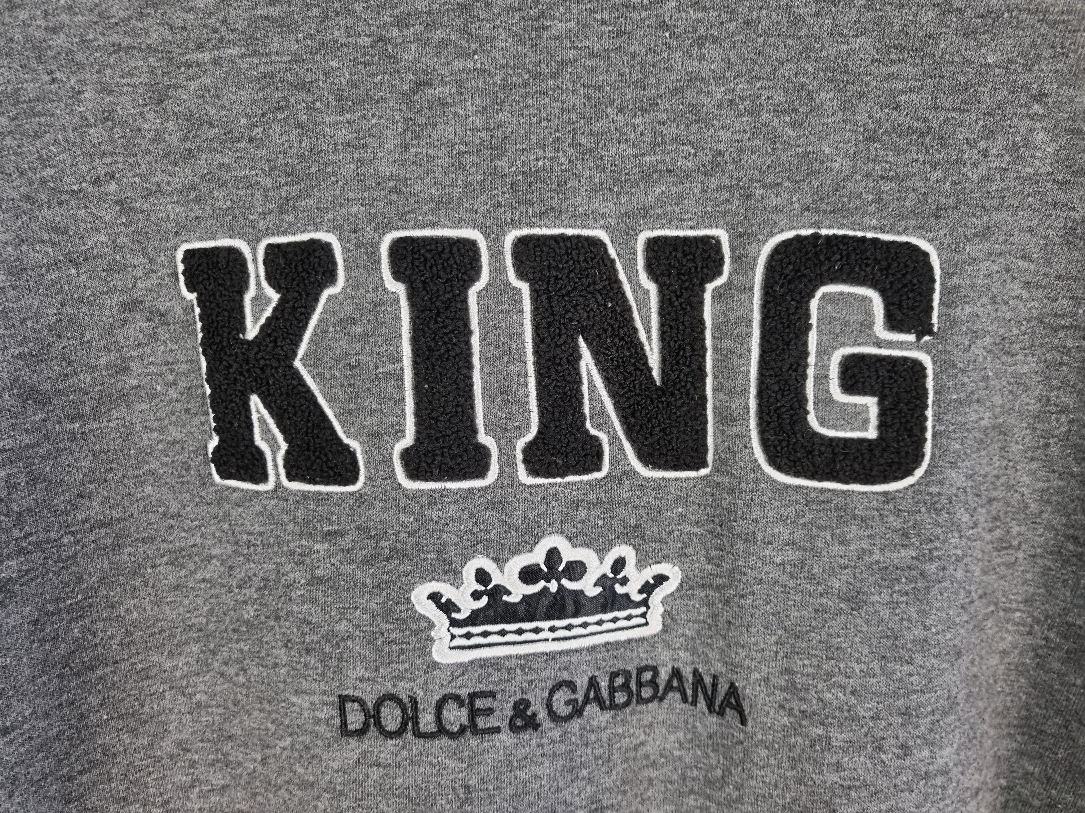 Dolce & Gabbana 👑 Dolce and Gabbana King Spellout Big Logo Sweatshirt Size US L / EU 52-54 / 3 - 4 Thumbnail