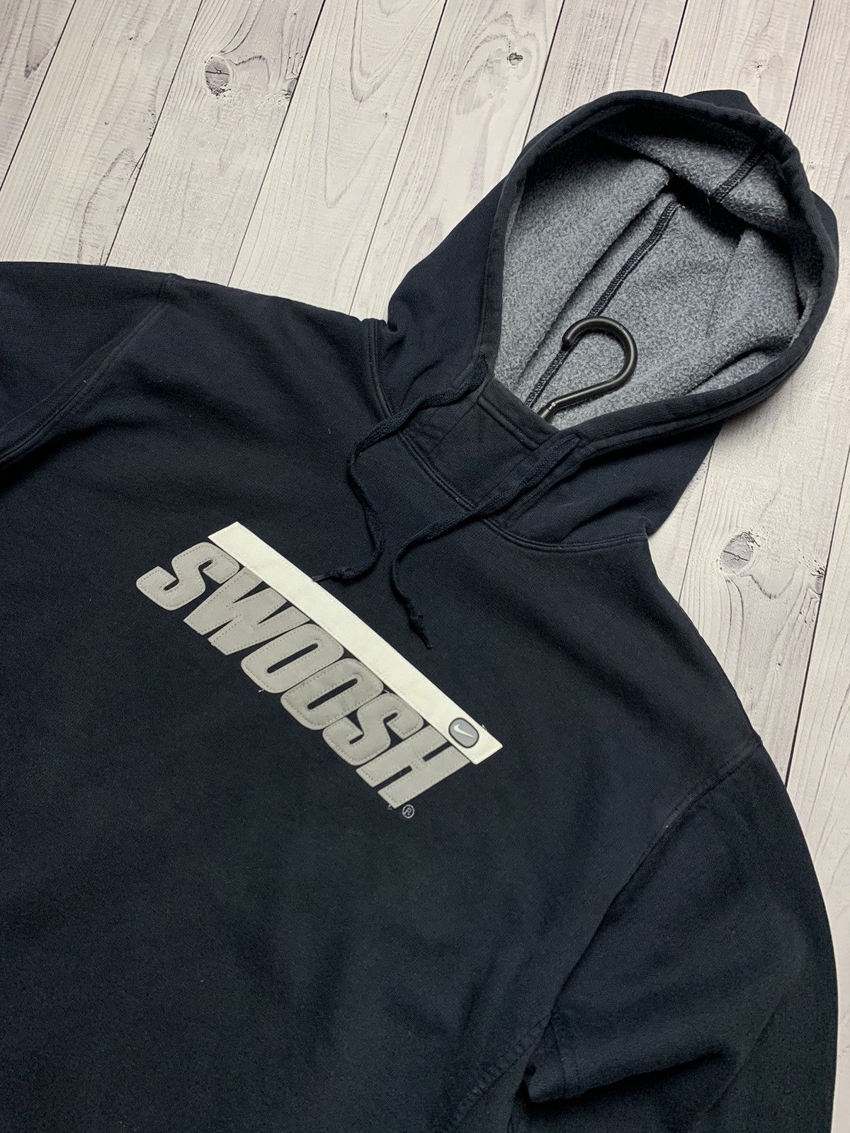 Nike × Vintage Vintage Hoodie Nike swoosh logo size M Size US M / EU 48-50 / 2 - 2 Thumbnail