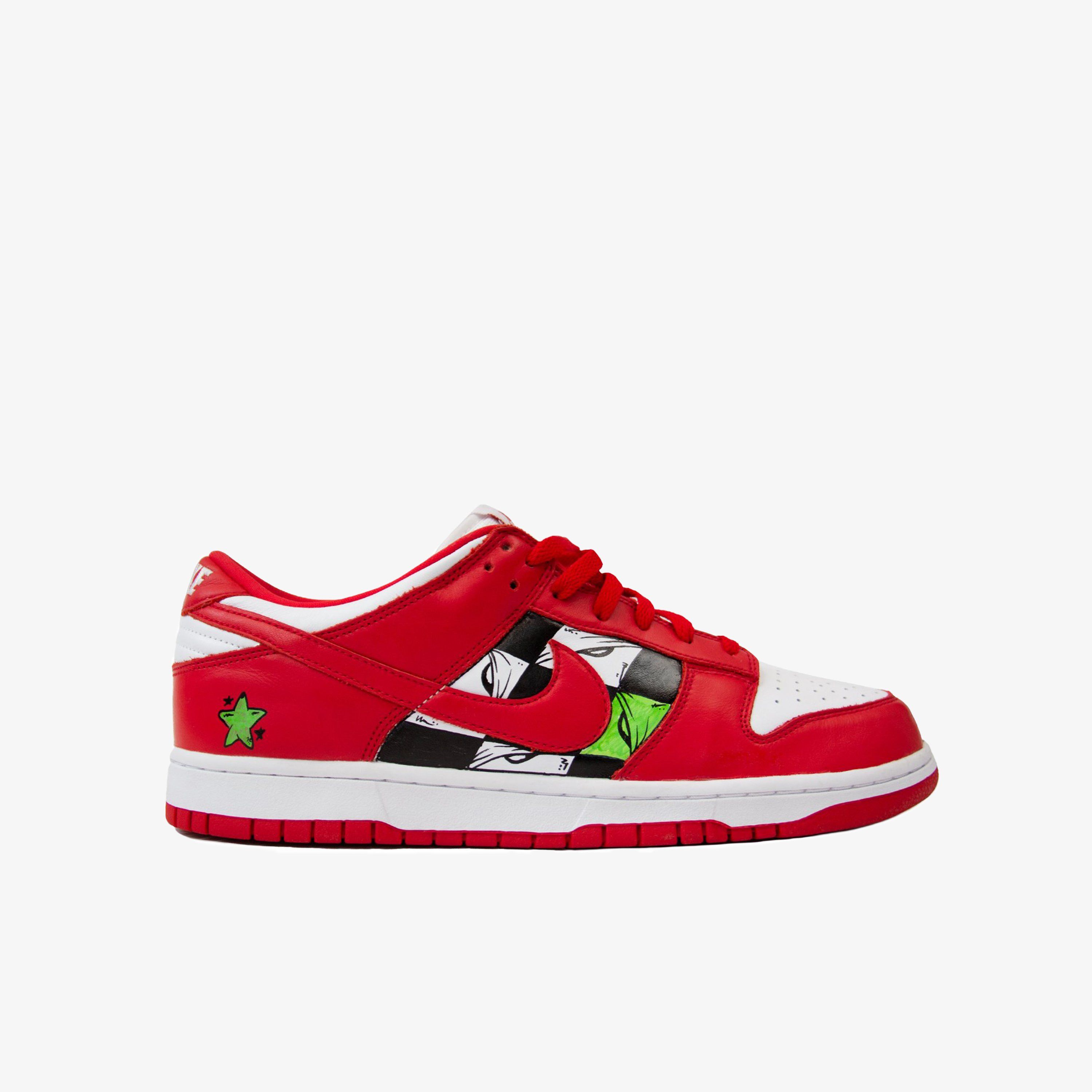 Chrome Hearts CHROME HEARTS x MATTY BOY NIKE UNIVERSITY RED DUNK LOW (1/1) Size US 11.5 / EU 44-45 - 2 Thumbnail
