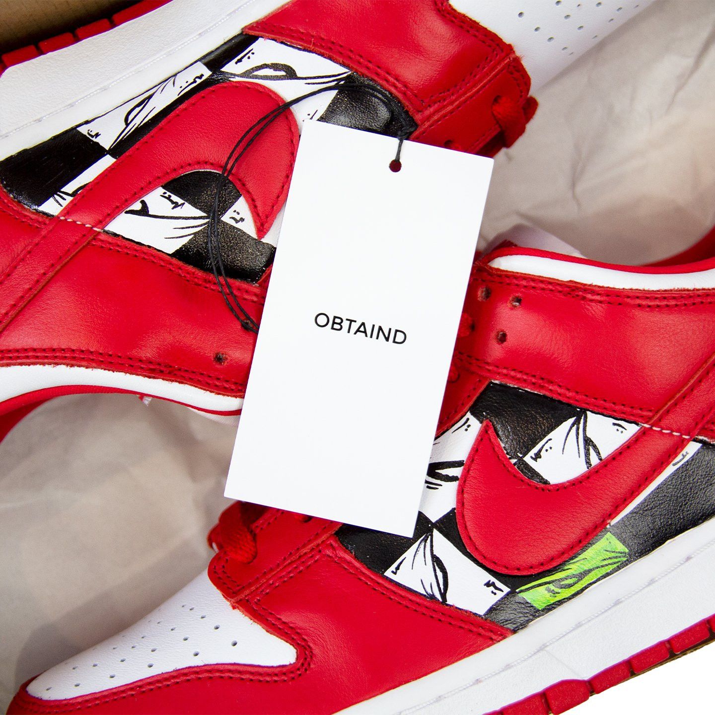 Chrome Hearts CHROME HEARTS x MATTY BOY NIKE UNIVERSITY RED DUNK LOW (1/1) Size US 11.5 / EU 44-45 - 14 Thumbnail