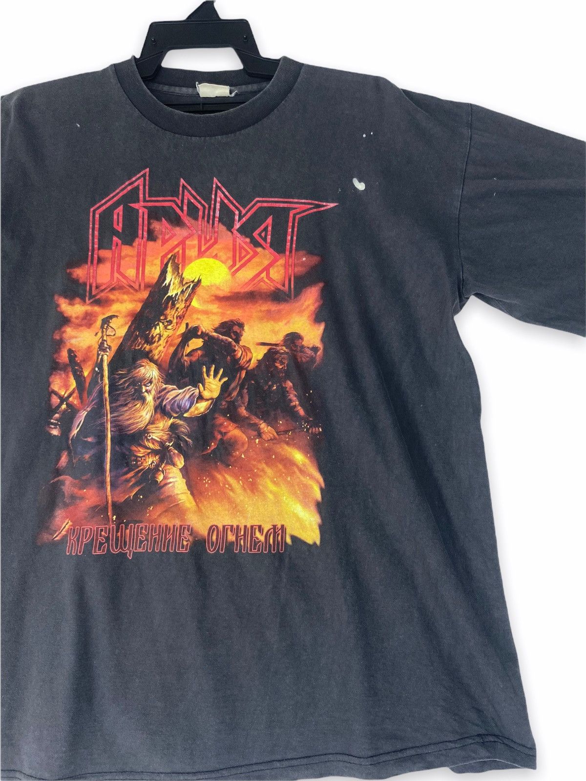 Band Tees Vintage rare ARIA ARIYA heavy metal band Size US L / EU 52-54 / 3 - 2 Thumbnail