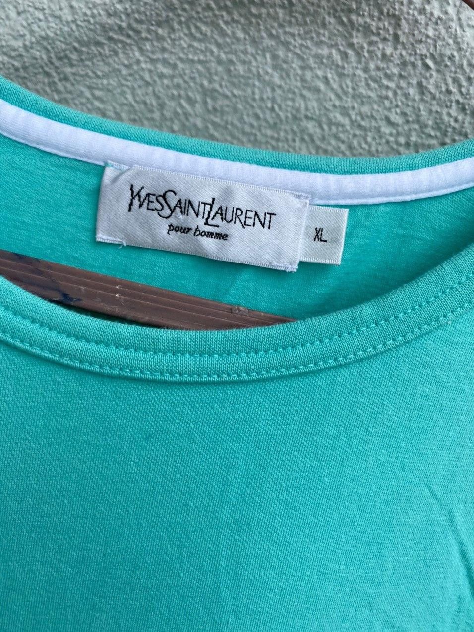 Yves Saint Laurent mint YSL T-shirt Logo Yves Saint Laurent T-shirt Size US XL / EU 56 / 4 - 4 Thumbnail