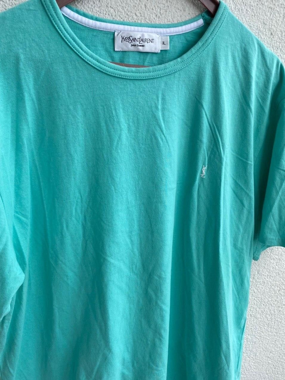 Yves Saint Laurent mint YSL T-shirt Logo Yves Saint Laurent T-shirt Size US XL / EU 56 / 4 - 7 Thumbnail