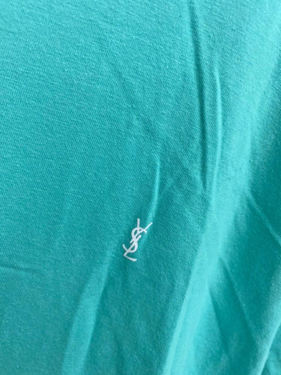 Yves Saint Laurent mint YSL T-shirt Logo Yves Saint Laurent T-shirt Size US XL / EU 56 / 4 - 2 Thumbnail