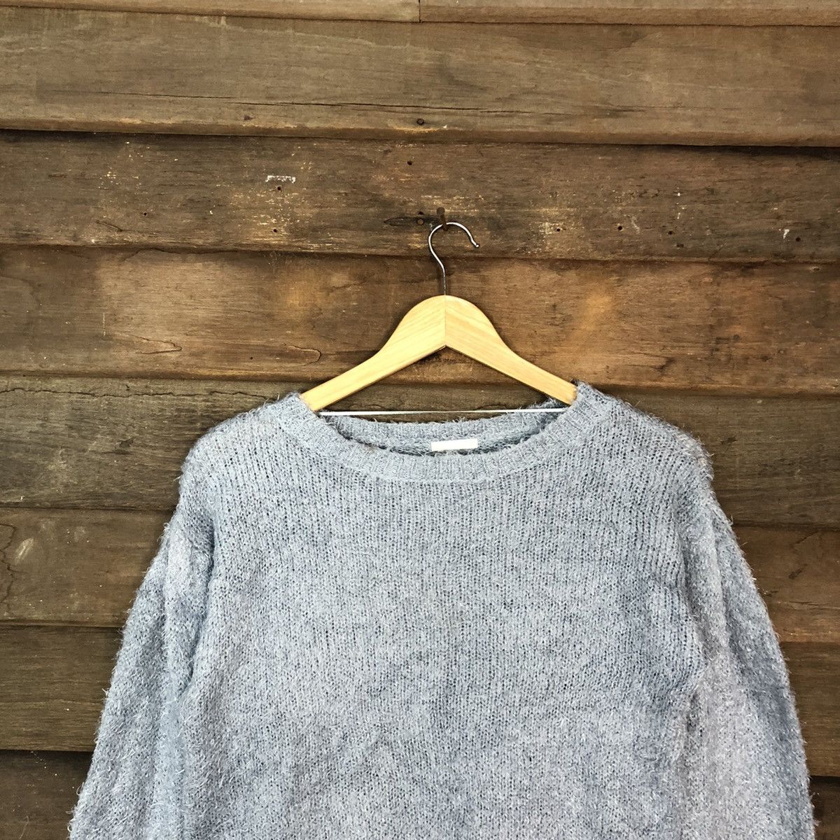 Homespun Knitwear × Japanese Brand Gu Japan Blue Mohair Shag Shaggy Knitwear #0523 Size M / US 6-8 / IT 42-44 - 2 Thumbnail