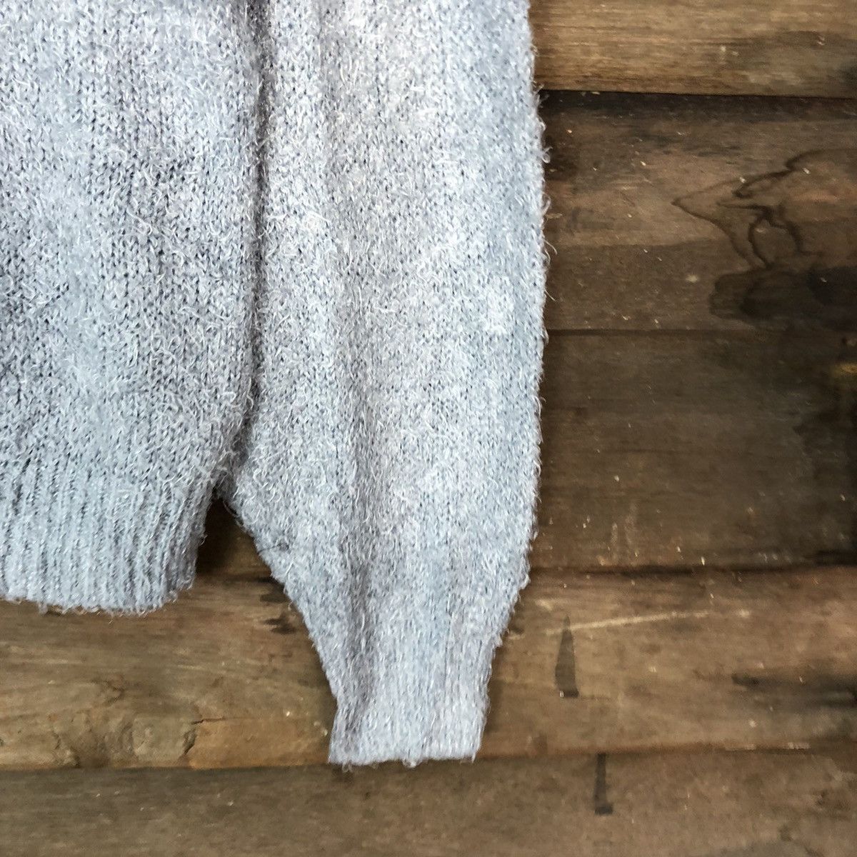 Homespun Knitwear × Japanese Brand Gu Japan Blue Mohair Shag Shaggy Knitwear #0523 Size M / US 6-8 / IT 42-44 - 4 Thumbnail