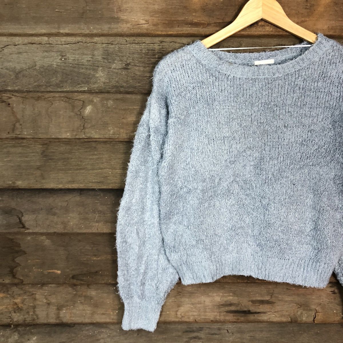 Homespun Knitwear × Japanese Brand Gu Japan Blue Mohair Shag Shaggy Knitwear #0523 Size M / US 6-8 / IT 42-44 - 7 Thumbnail