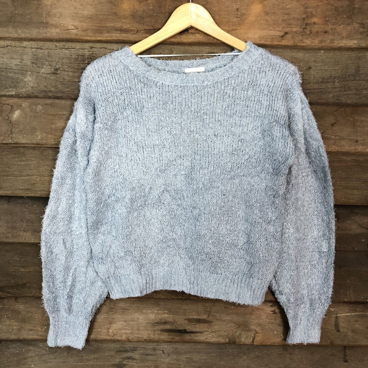 Homespun Knitwear × Japanese Brand Gu Japan Blue Mohair Shag Shaggy Knitwear #0523 Size M / US 6-8 / IT 42-44 - 8 Thumbnail