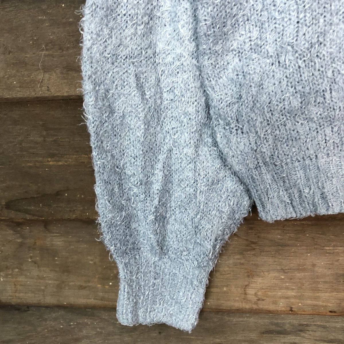 Homespun Knitwear × Japanese Brand Gu Japan Blue Mohair Shag Shaggy Knitwear #0523 Size M / US 6-8 / IT 42-44 - 6 Thumbnail