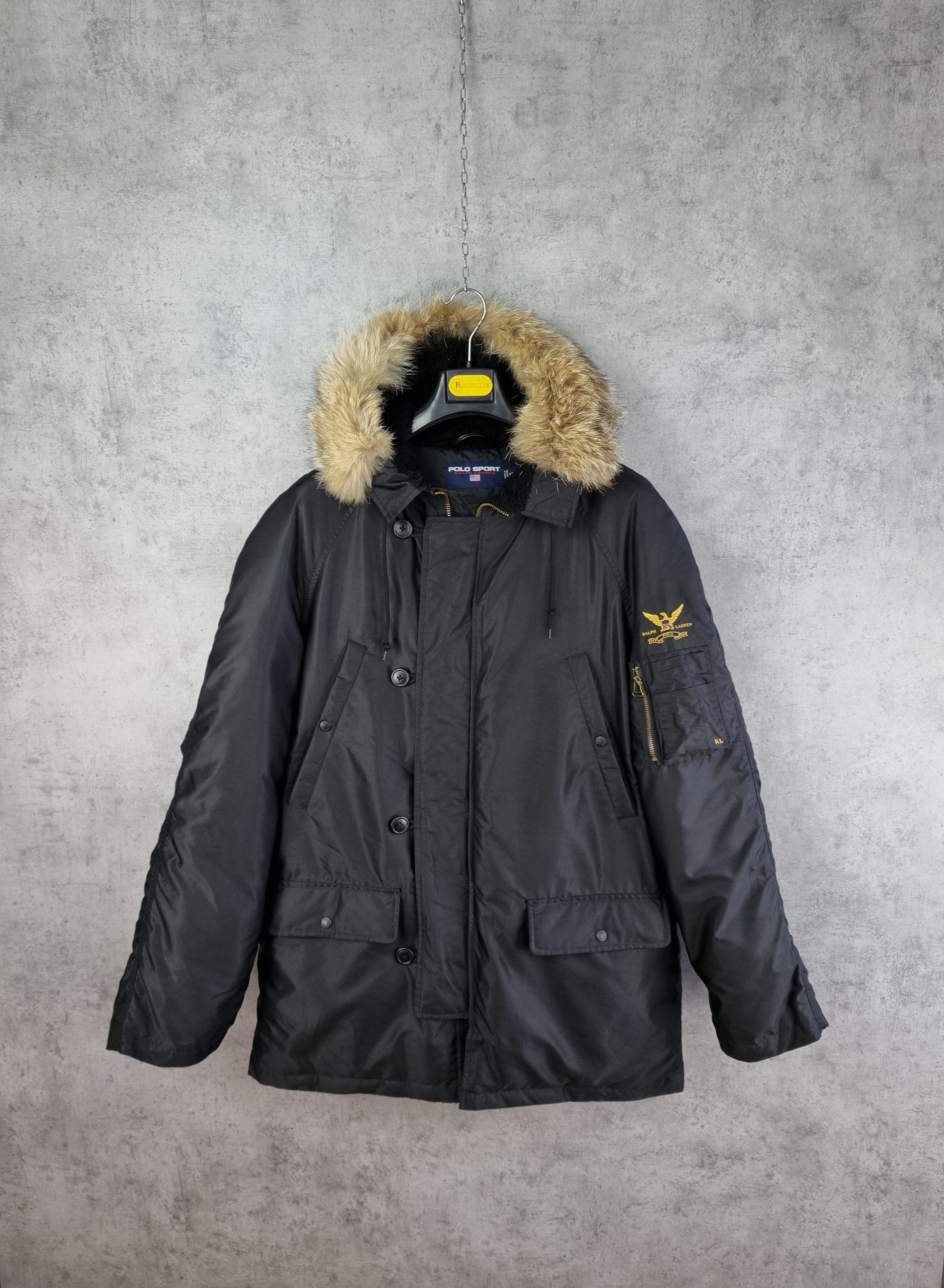 Polo Ralph Lauren Down Parka POLO SPORT Ralph Lauren Coyote Fur Jacket Size US XL / EU 56 / 4 - 2 Thumbnail