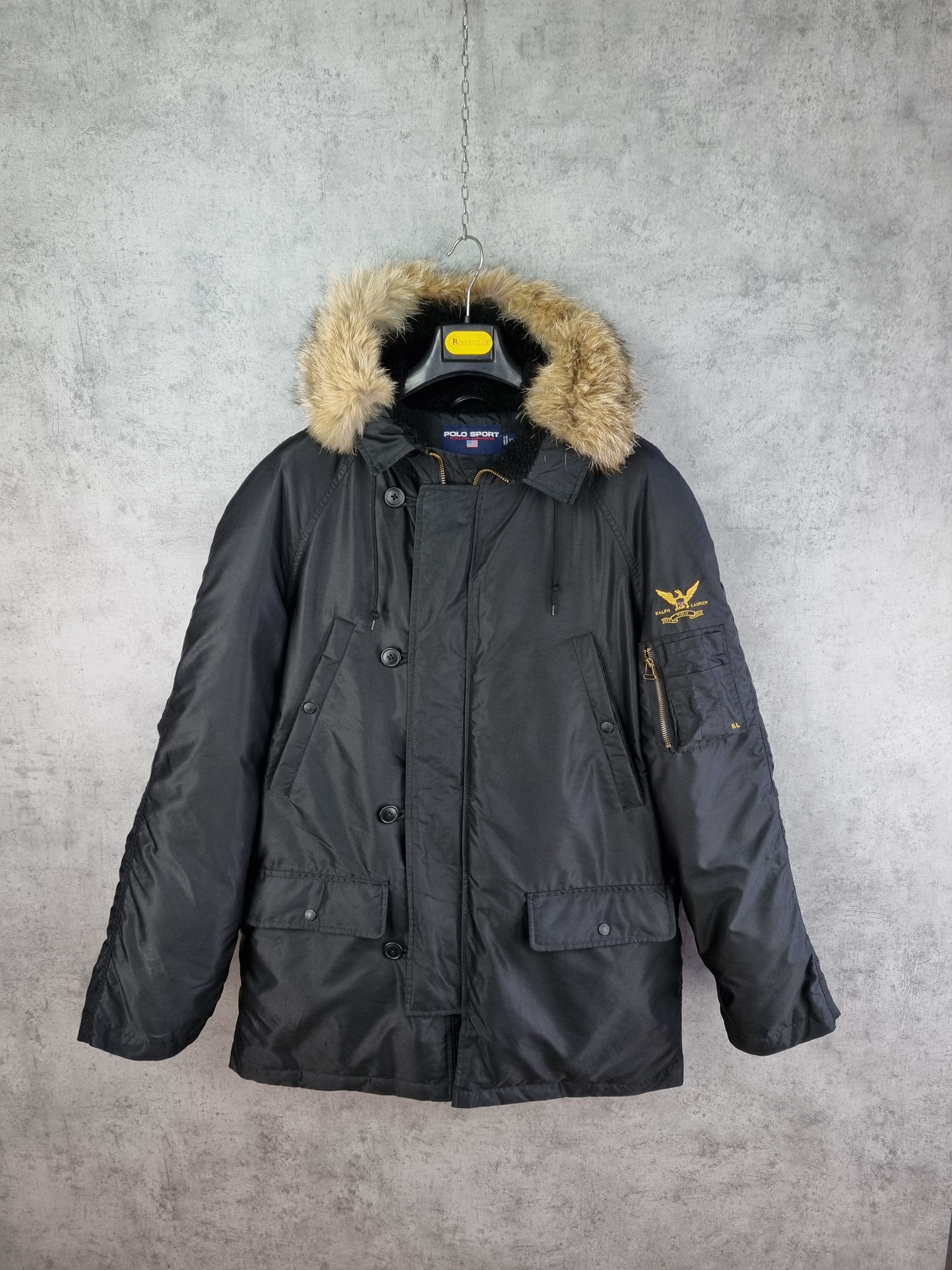 Polo Ralph Lauren Down Parka POLO SPORT Ralph Lauren Coyote Fur Jacket Size US XL / EU 56 / 4 - 16 Thumbnail