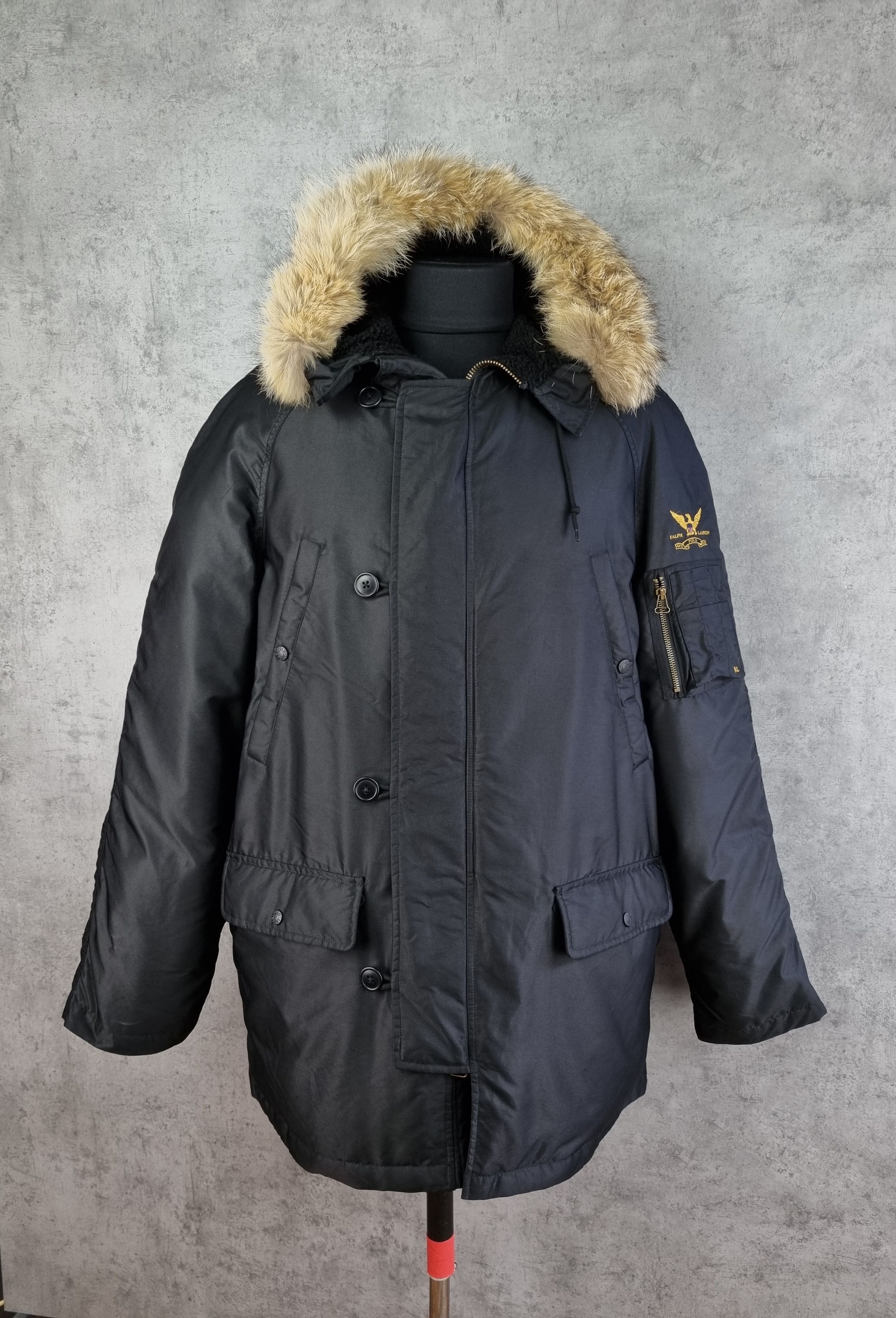 Polo Ralph Lauren Down Parka POLO SPORT Ralph Lauren Coyote Fur Jacket Size US XL / EU 56 / 4 - 4 Thumbnail
