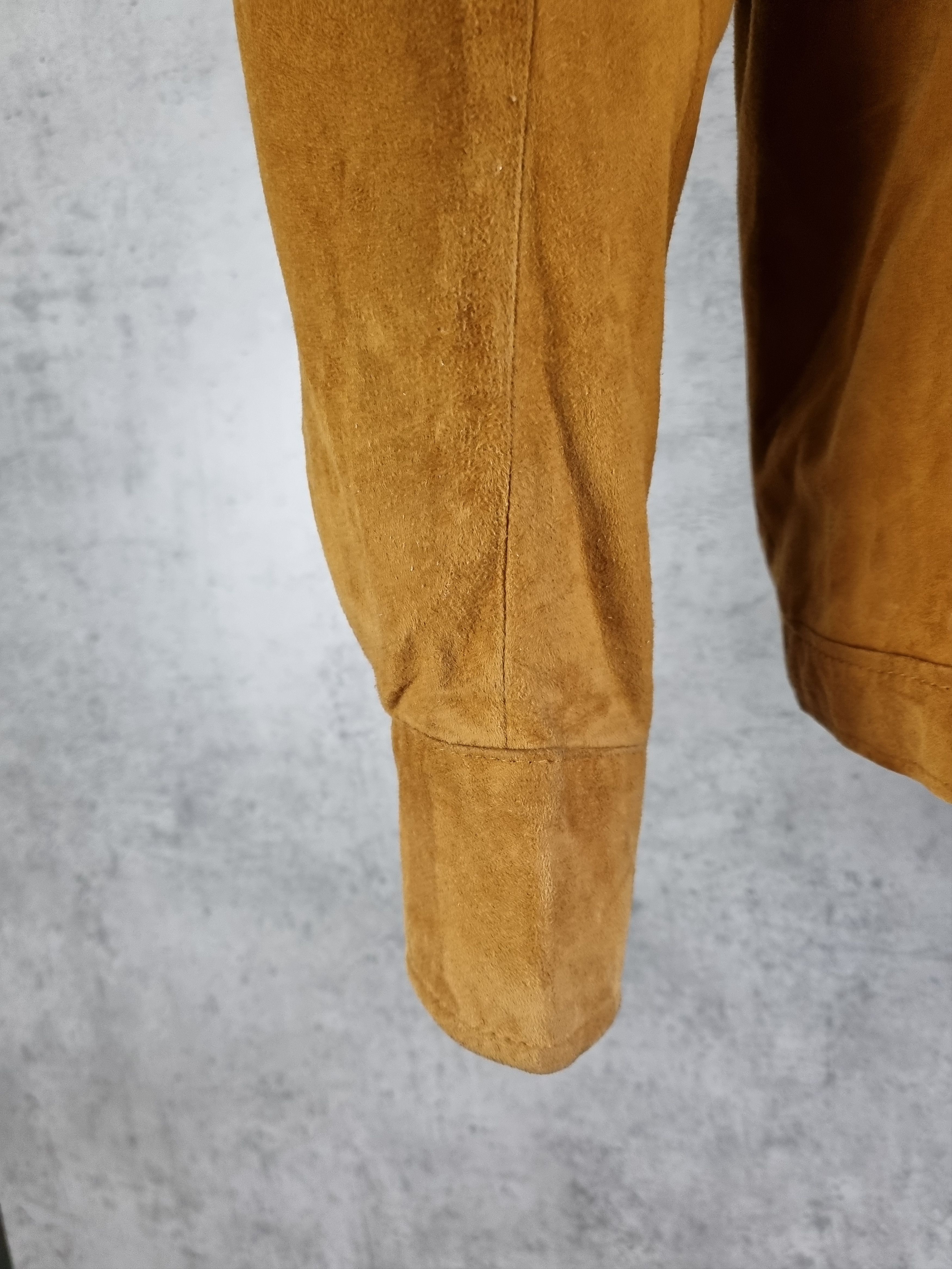 Japanese Brand 80s Suede Leather Jacket TOM FORD Style Size US L / EU 52-54 / 3 - 15 Thumbnail