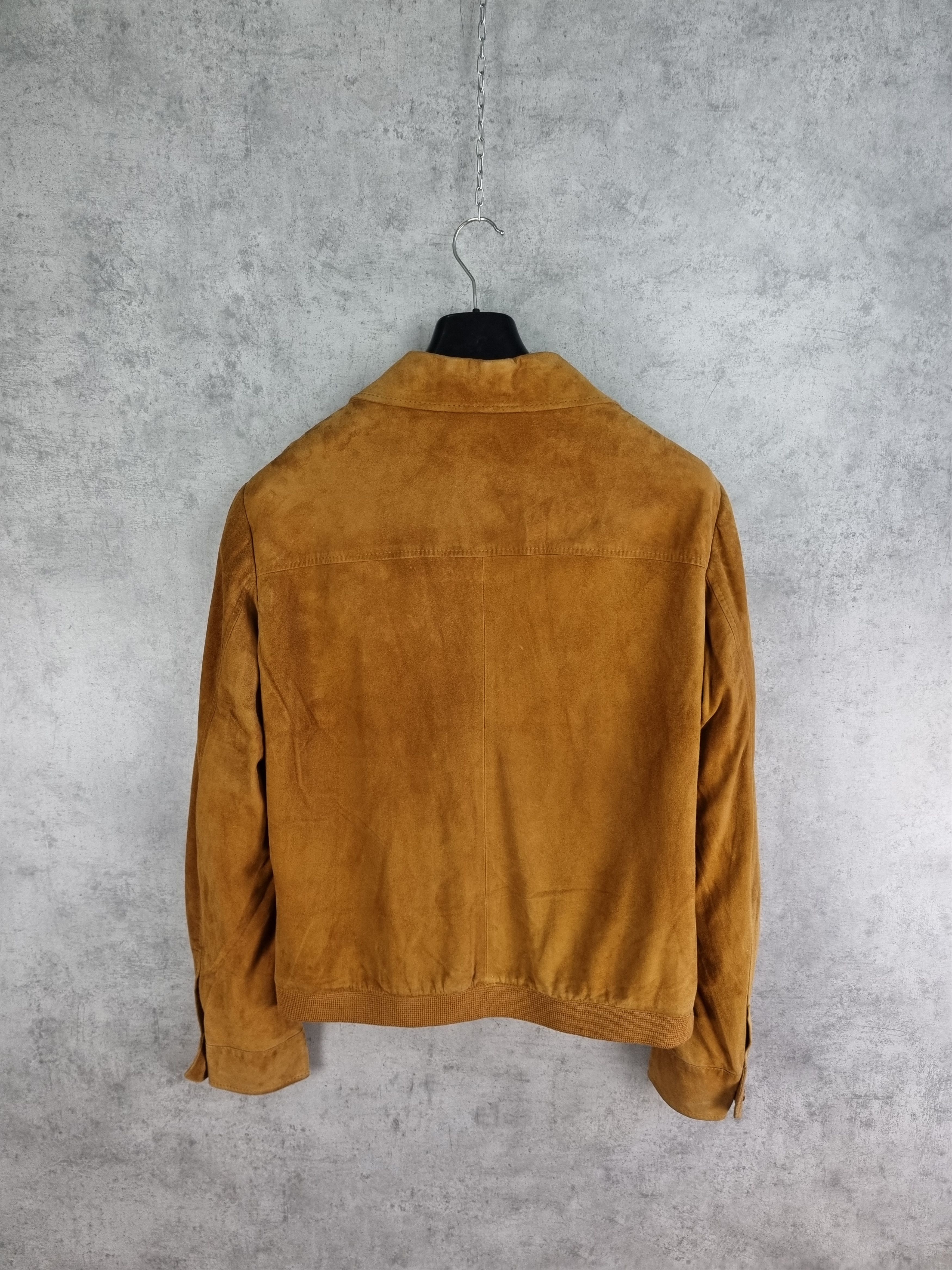 Japanese Brand 80s Suede Leather Jacket TOM FORD Style Size US L / EU 52-54 / 3 - 7 Thumbnail