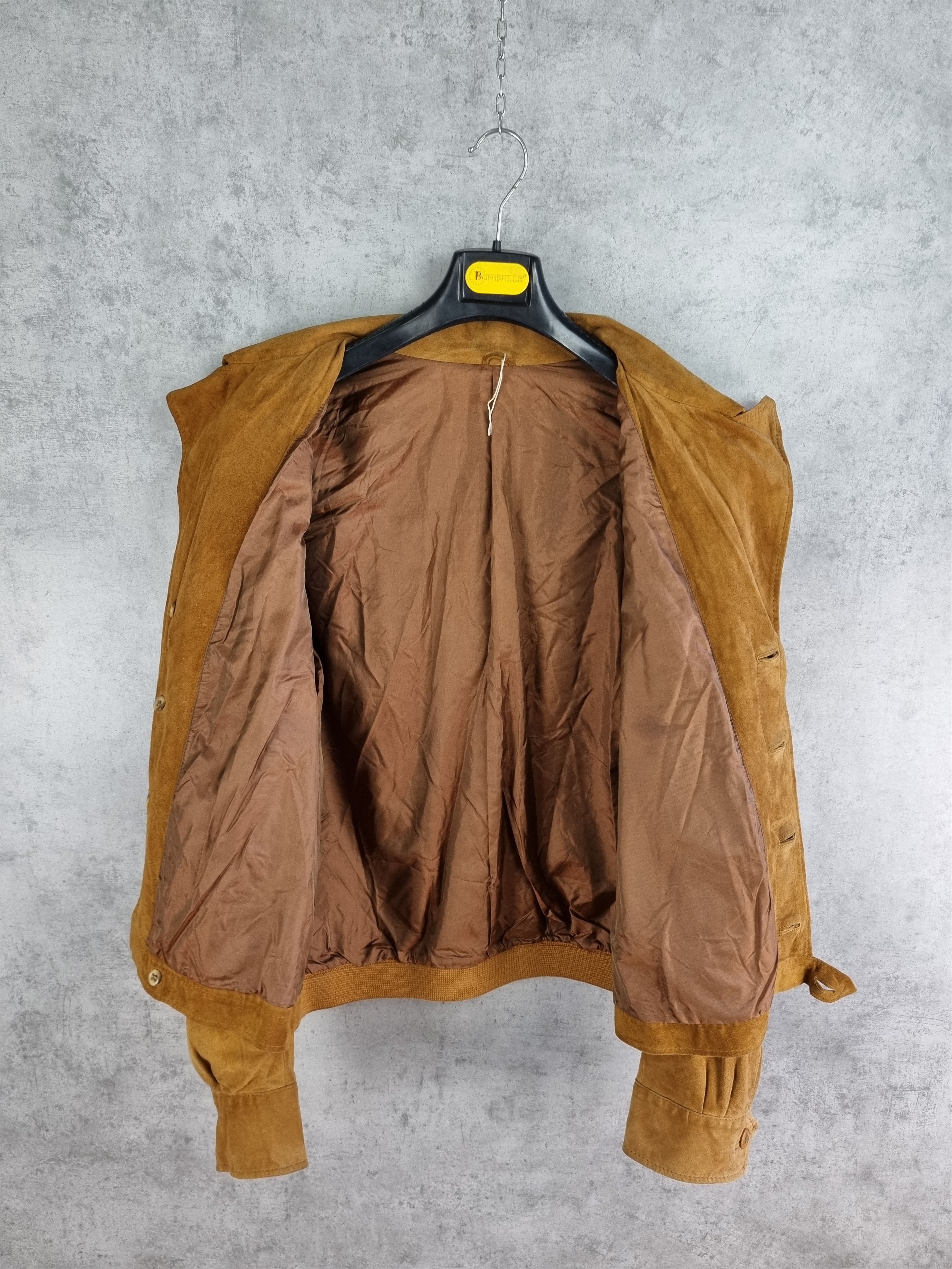 Japanese Brand 80s Suede Leather Jacket TOM FORD Style Size US L / EU 52-54 / 3 - 9 Thumbnail