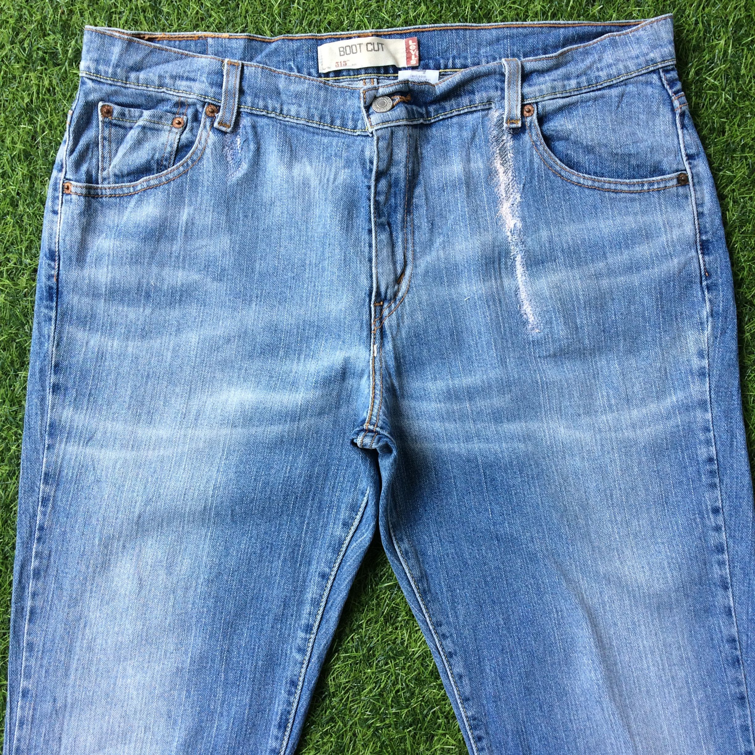 Levi's × Vintage Distressed Levis 515 Light Wash Bootcut Jeans #B-532 Size 37" - 3 Thumbnail