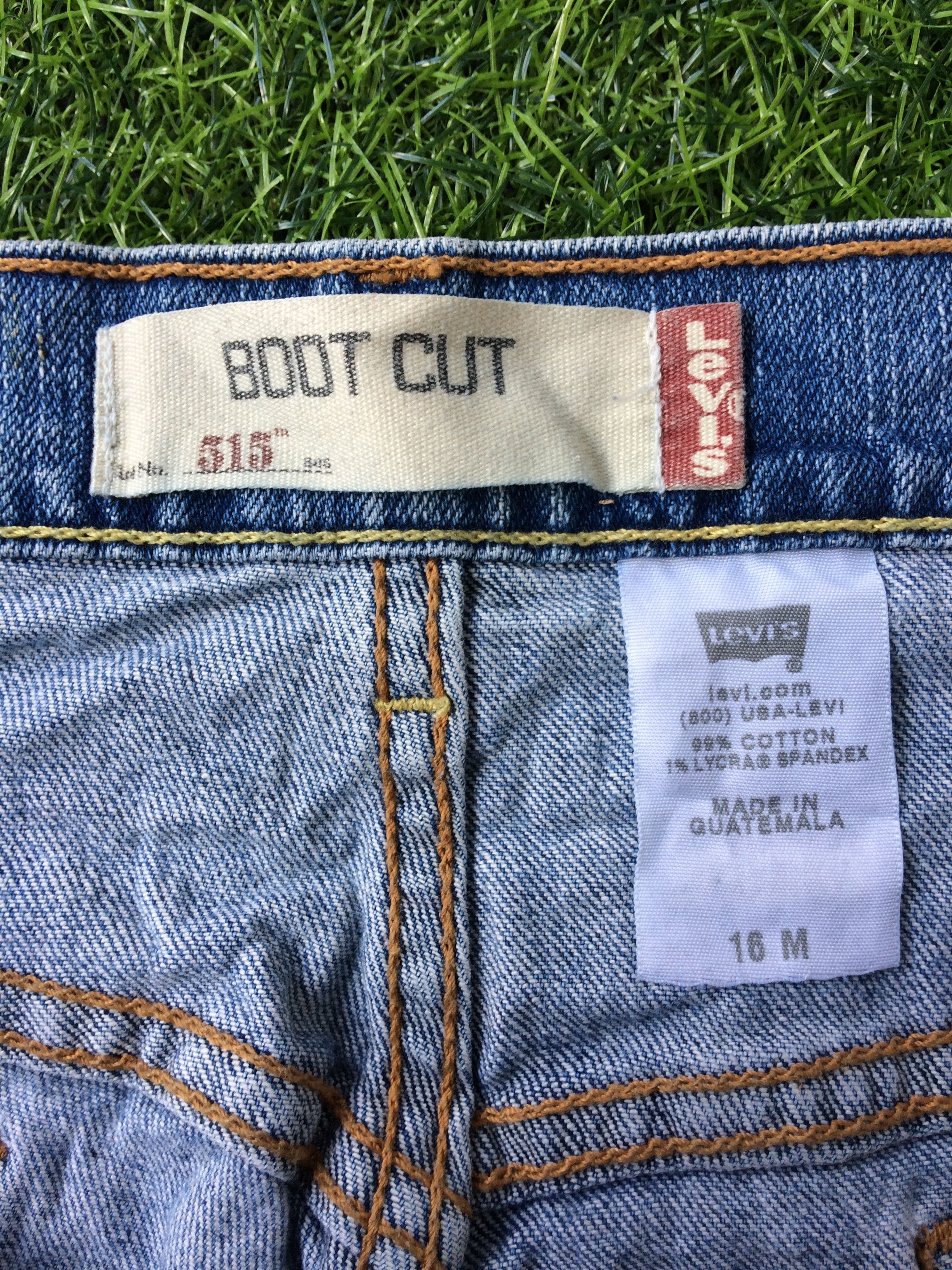Levi's × Vintage Distressed Levis 515 Light Wash Bootcut Jeans #B-532 Size 37" - 11 Thumbnail