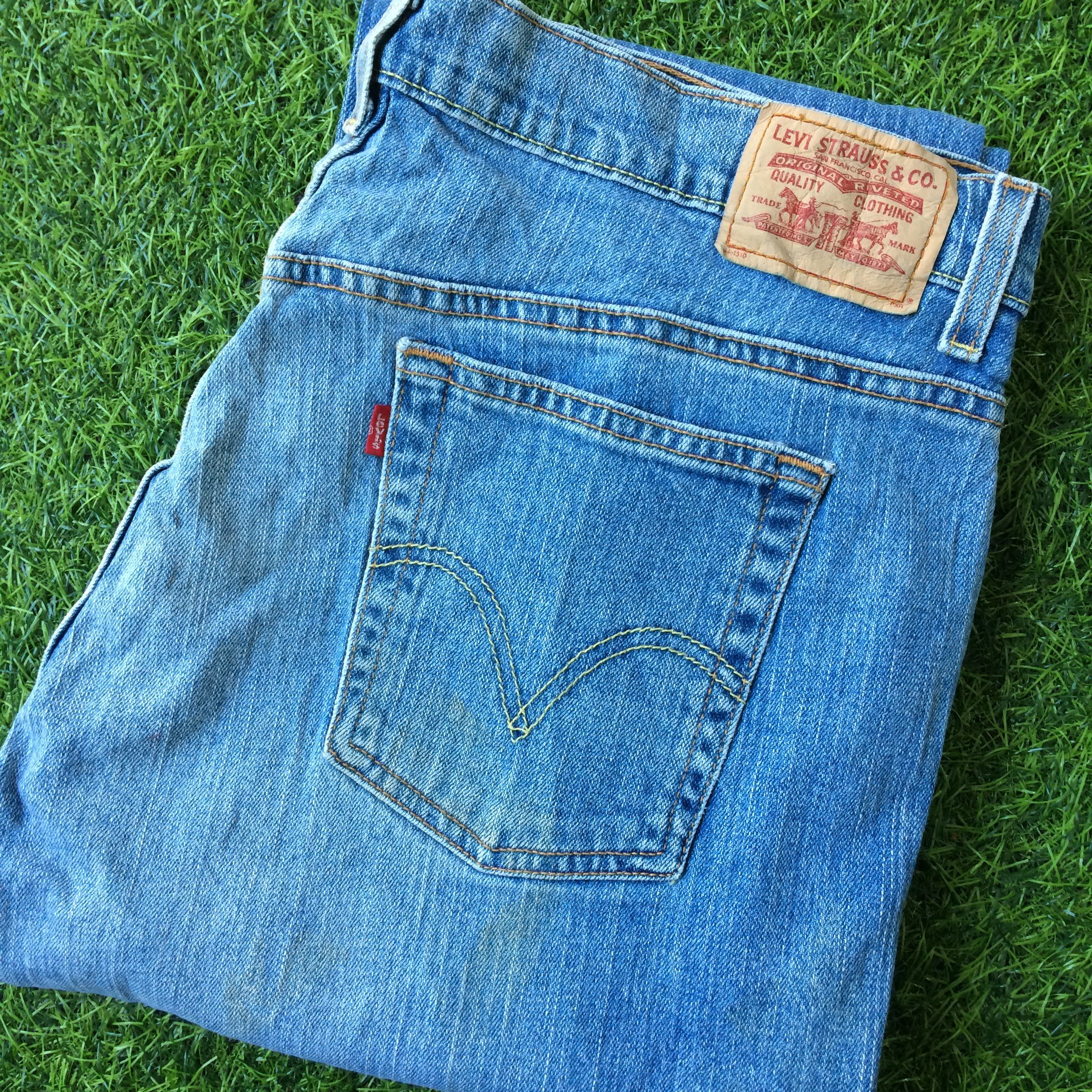 Levi's × Vintage Distressed Levis 515 Light Wash Bootcut Jeans #B-532 Size 37" - 8 Thumbnail