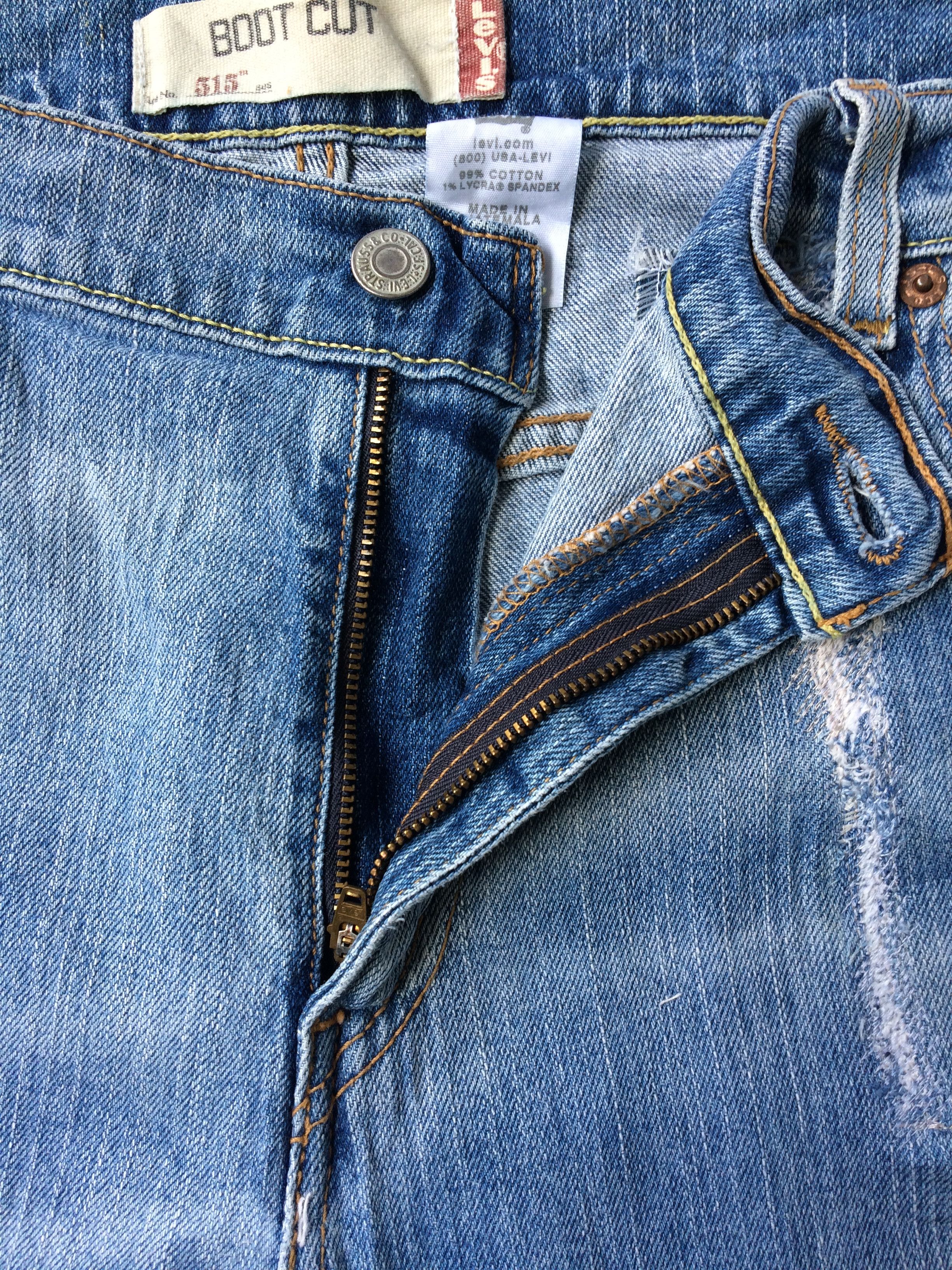 Levi's × Vintage Distressed Levis 515 Light Wash Bootcut Jeans #B-532 Size 37" - 5 Thumbnail