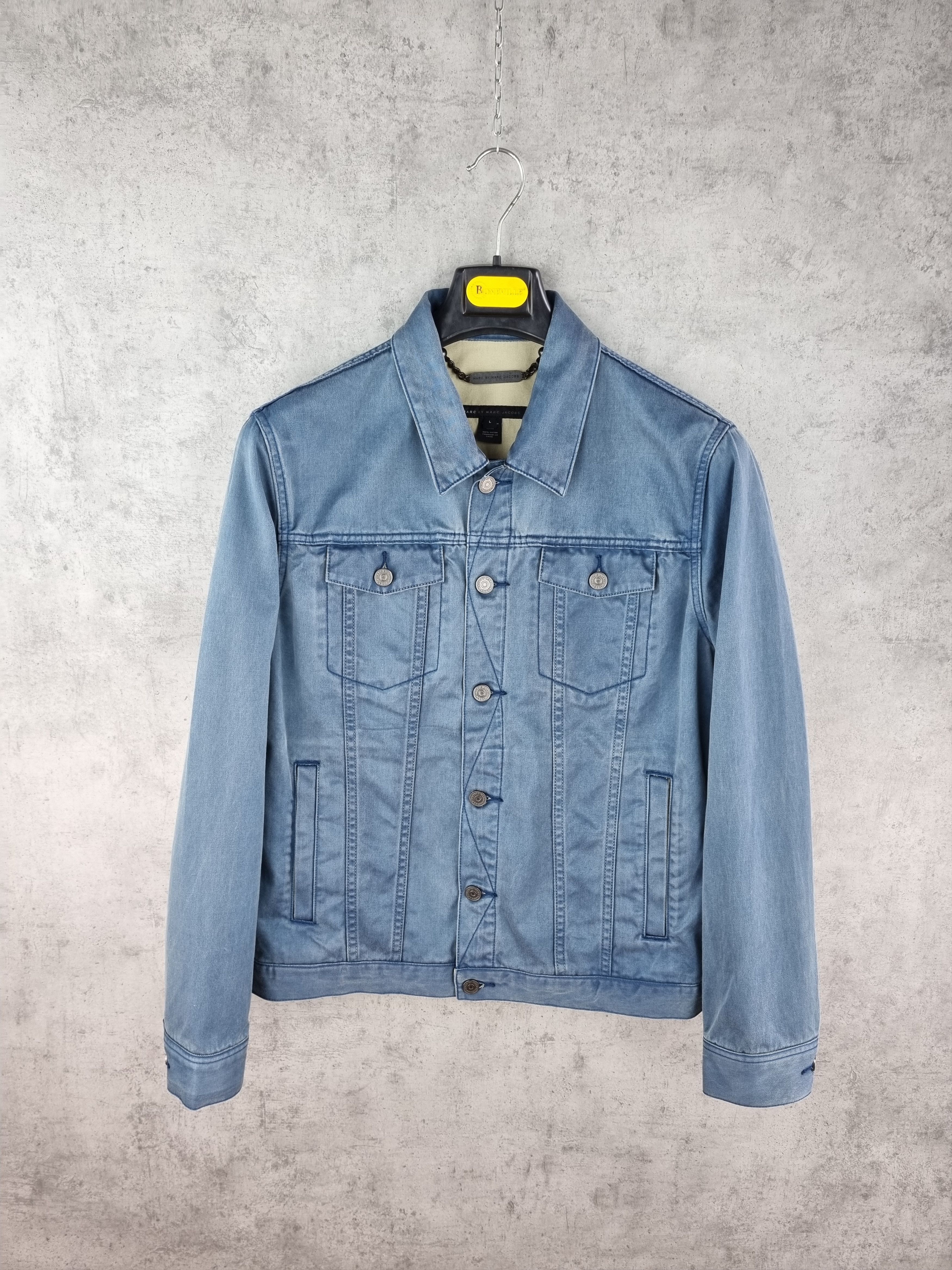 Marc by Marc Jacobs × Vintage Rare Marc Jacobs Periwinkle Blue multi Light Jacket Size US M / EU 48-50 / 2 - 3 Thumbnail