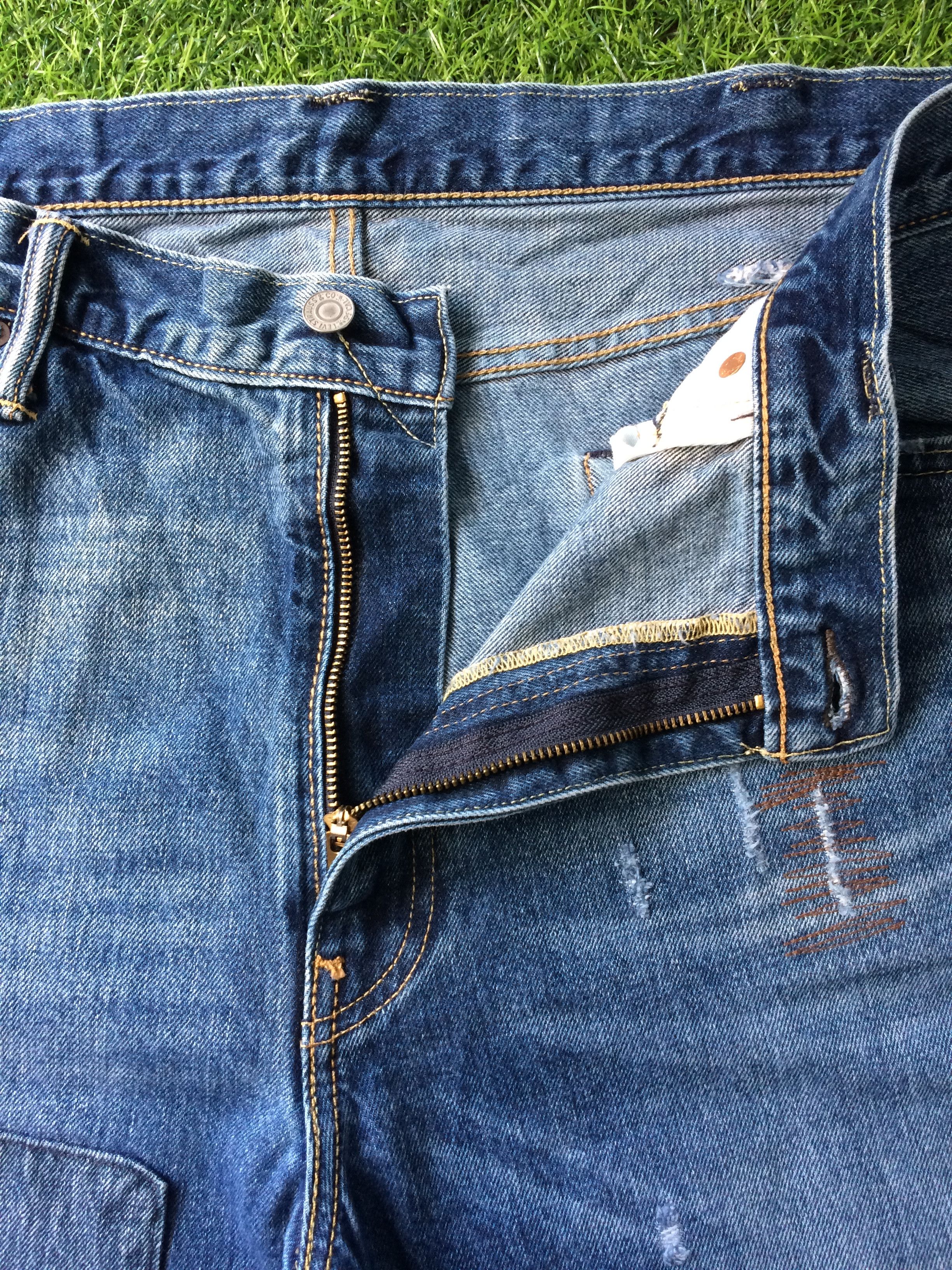 Jean × Levi's × Unsound Rags Distressed Levis 511 Ripped Jeans B-605 Size US 41 - 8 Thumbnail