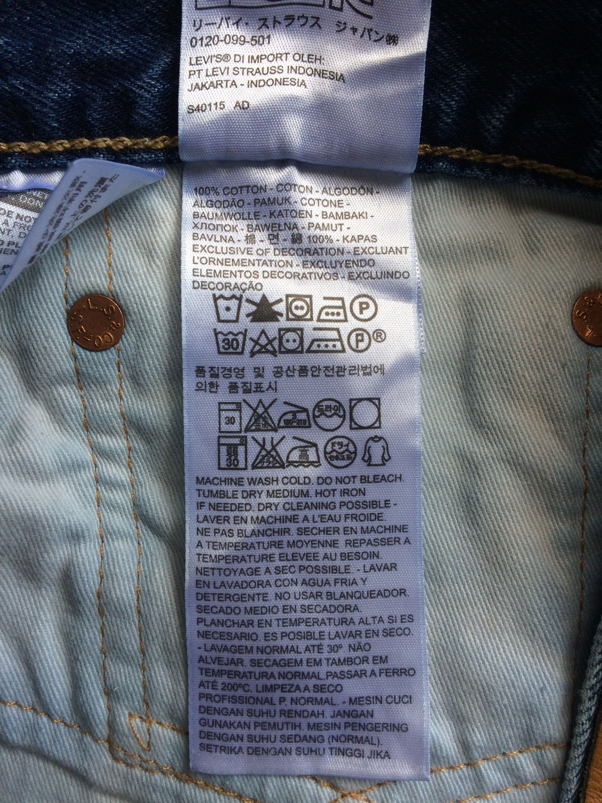 Jean × Levi's × Unsound Rags Distressed Levis 511 Ripped Jeans B-605 Size US 41 - 12 Thumbnail